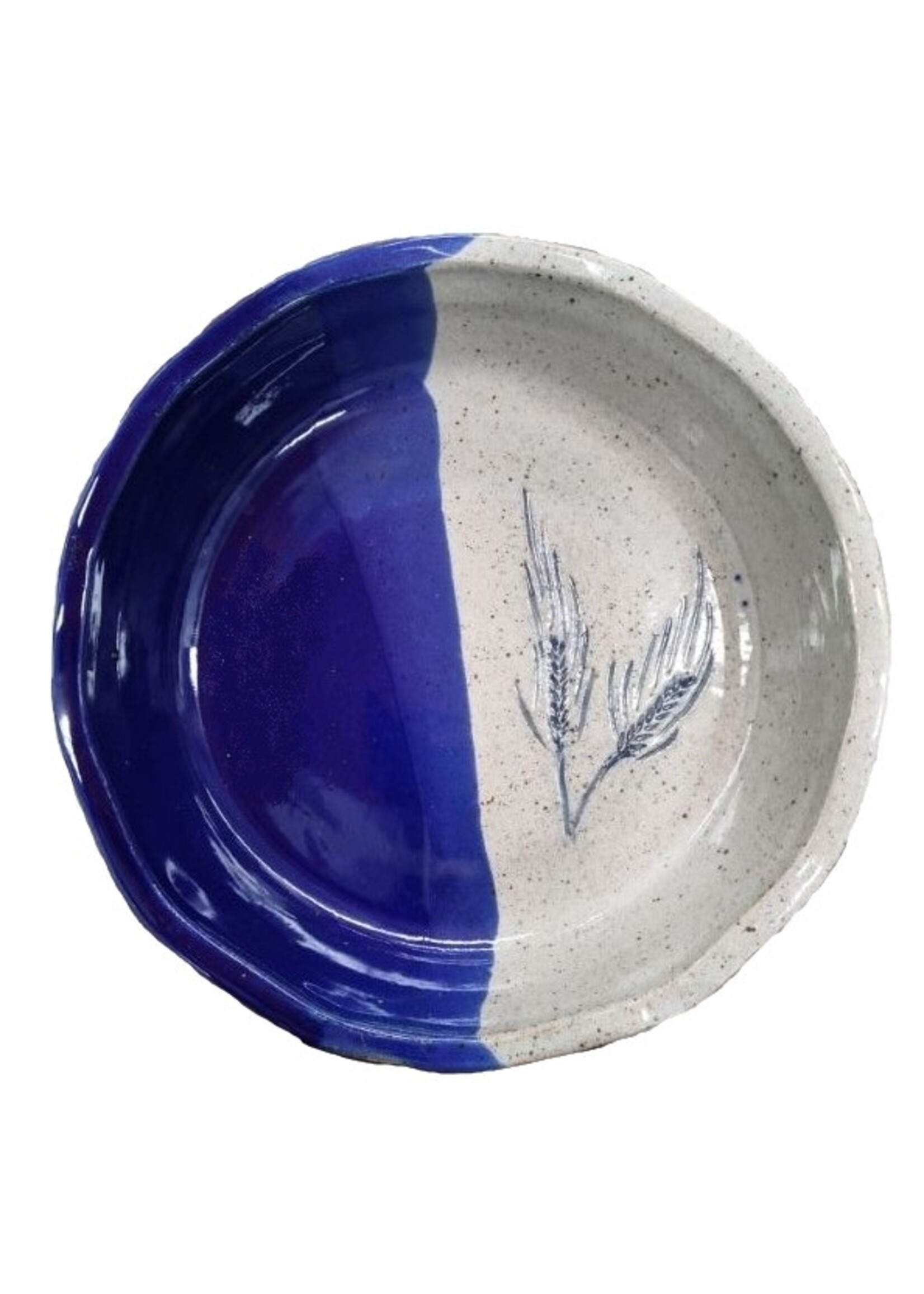 Pie Plate: Wheat: Blue