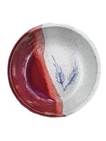 Serving Bowl: Medium: Wheat: Red