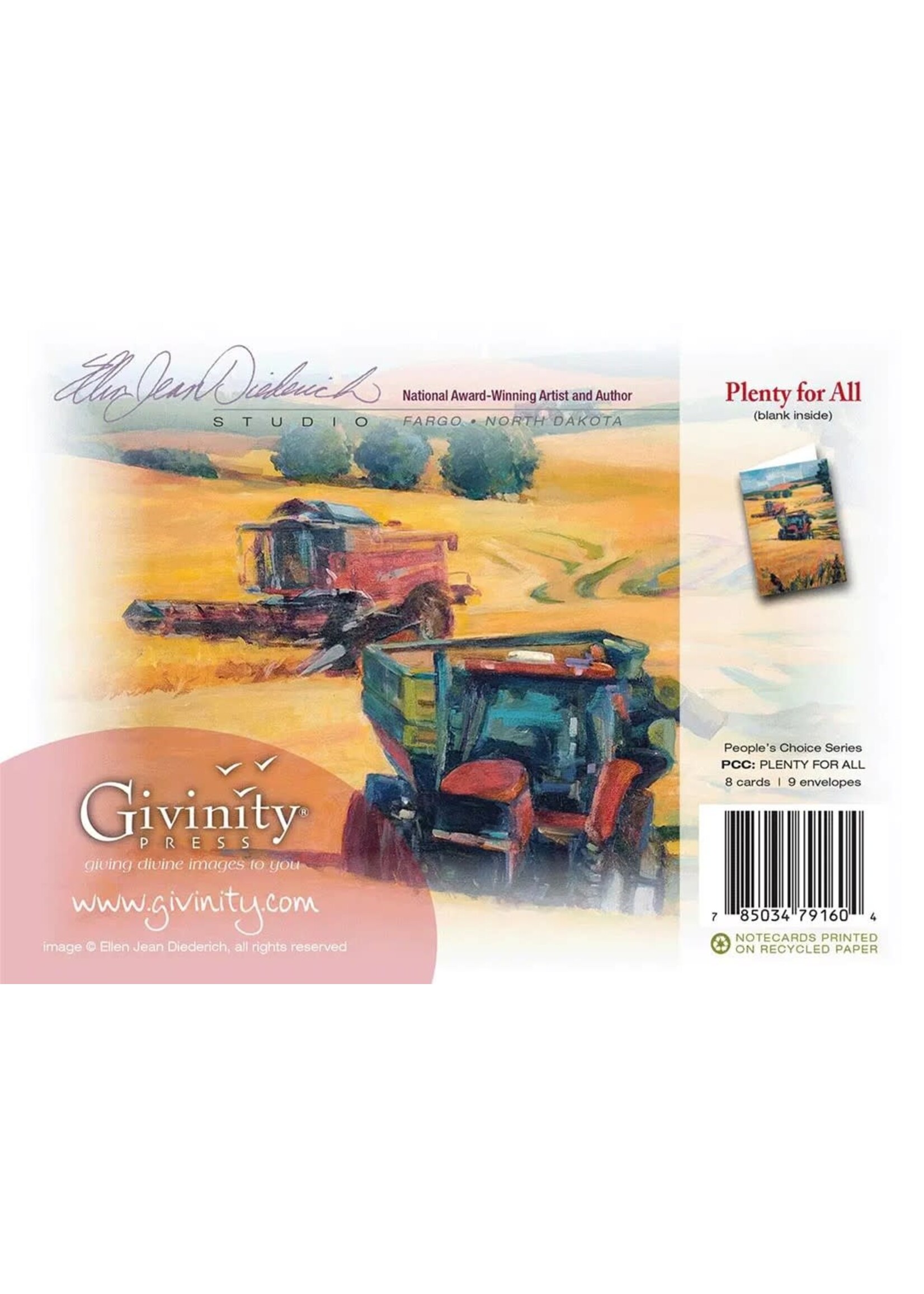 Plenty for All  Multipack Notecards