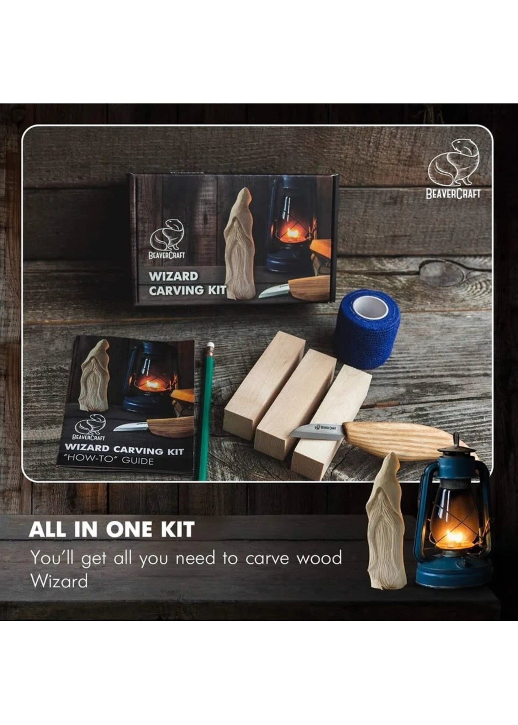 Wizard Carving Kit - Complete Starter Whittling Kit