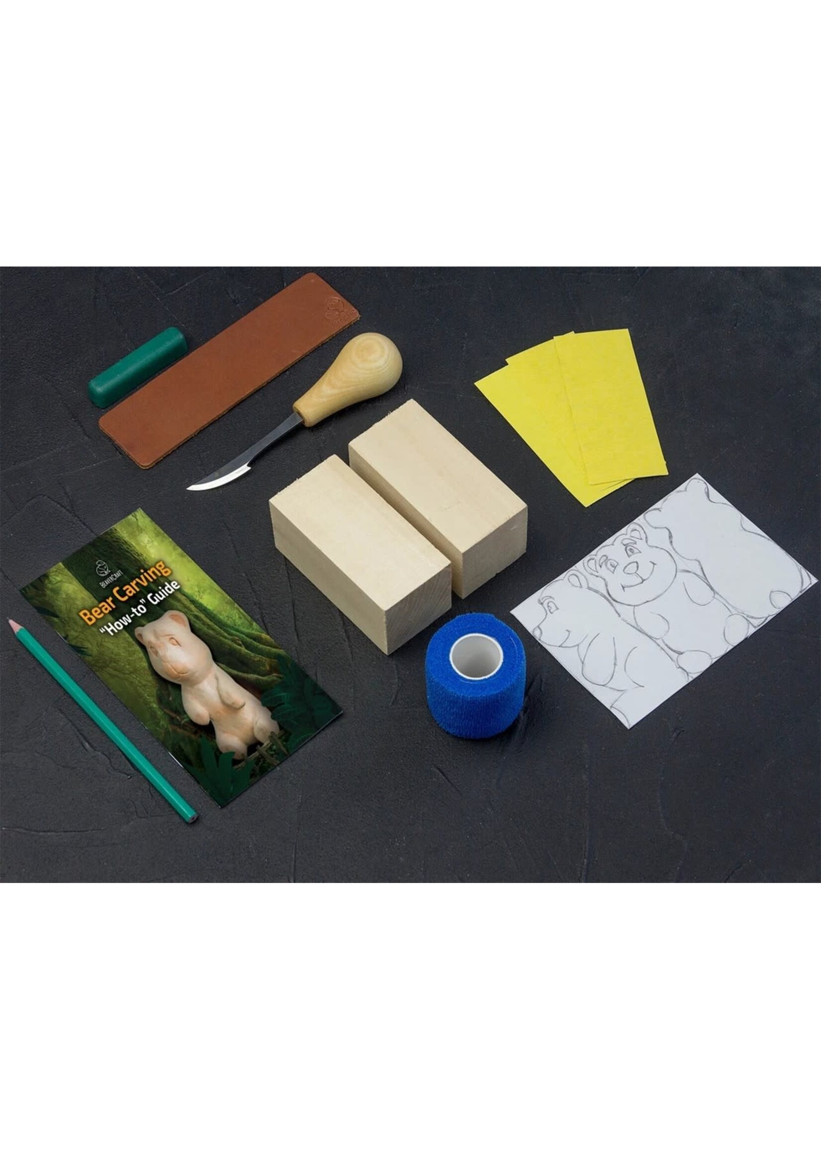 Bear Carving Kit – Complete Starter Whittling Kit