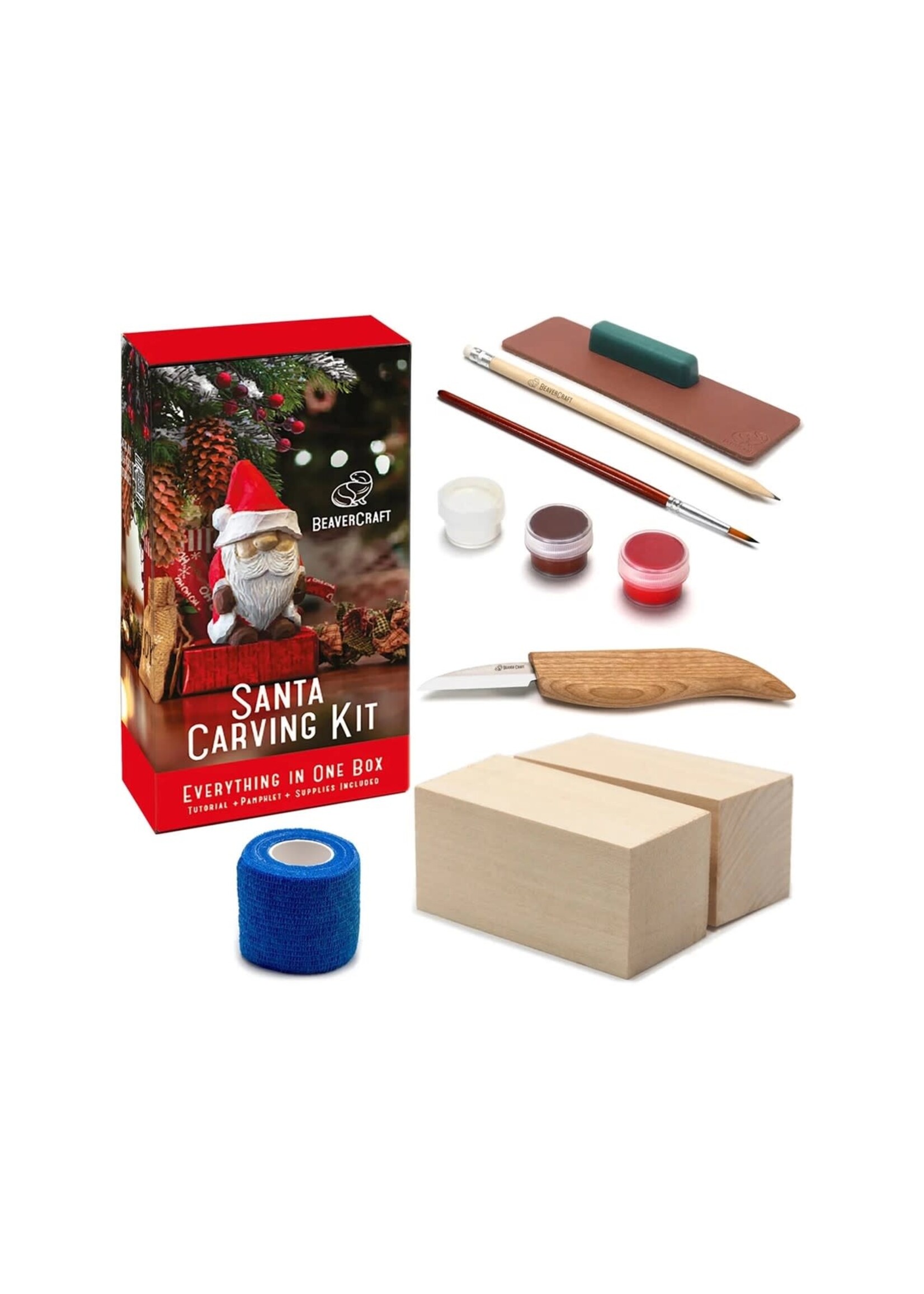 Santa Carving Kit - Complete Starter Whittling Kit