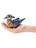 Mini Wood Duck Finger Puppet