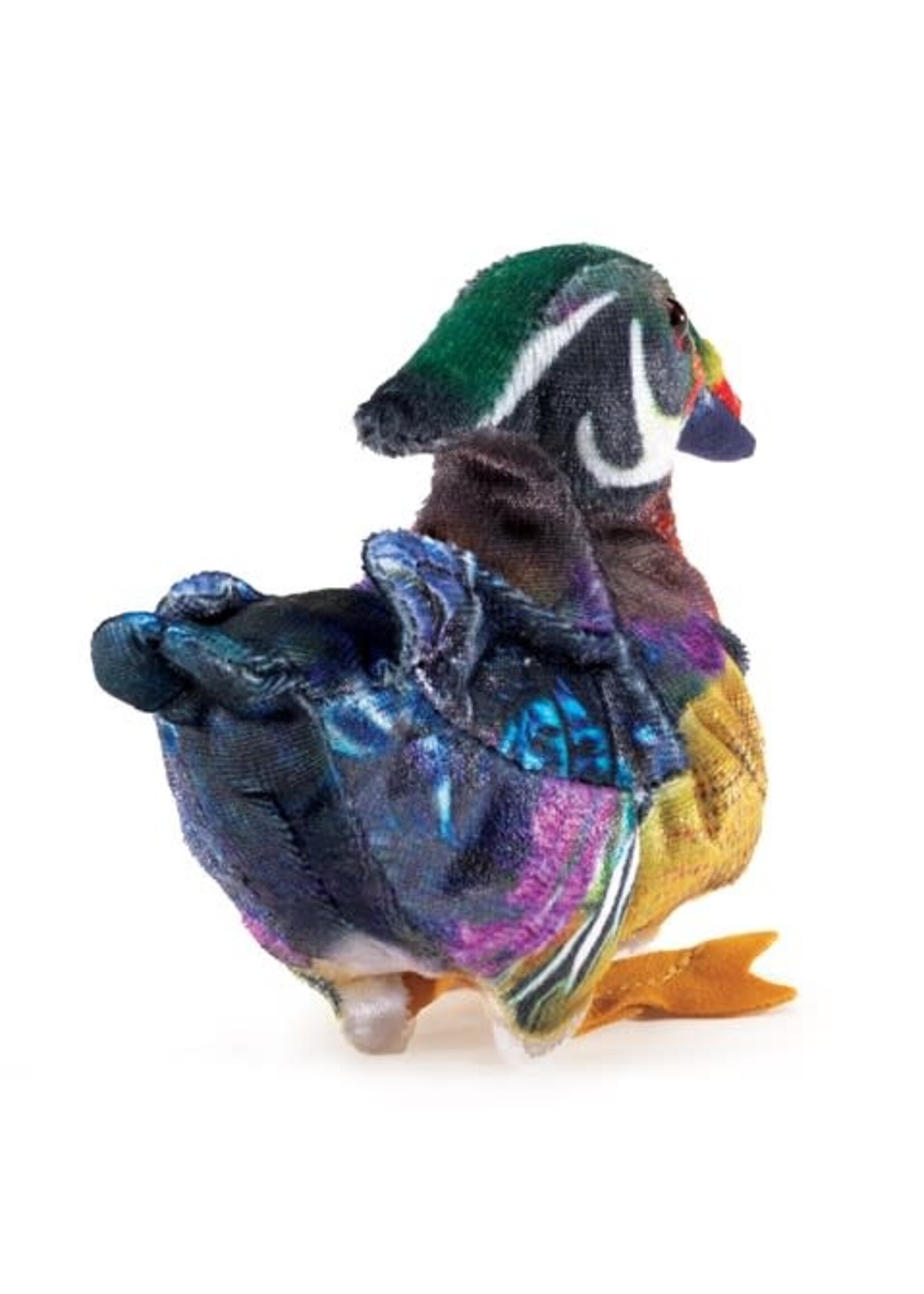 Mini Wood Duck Finger Puppet