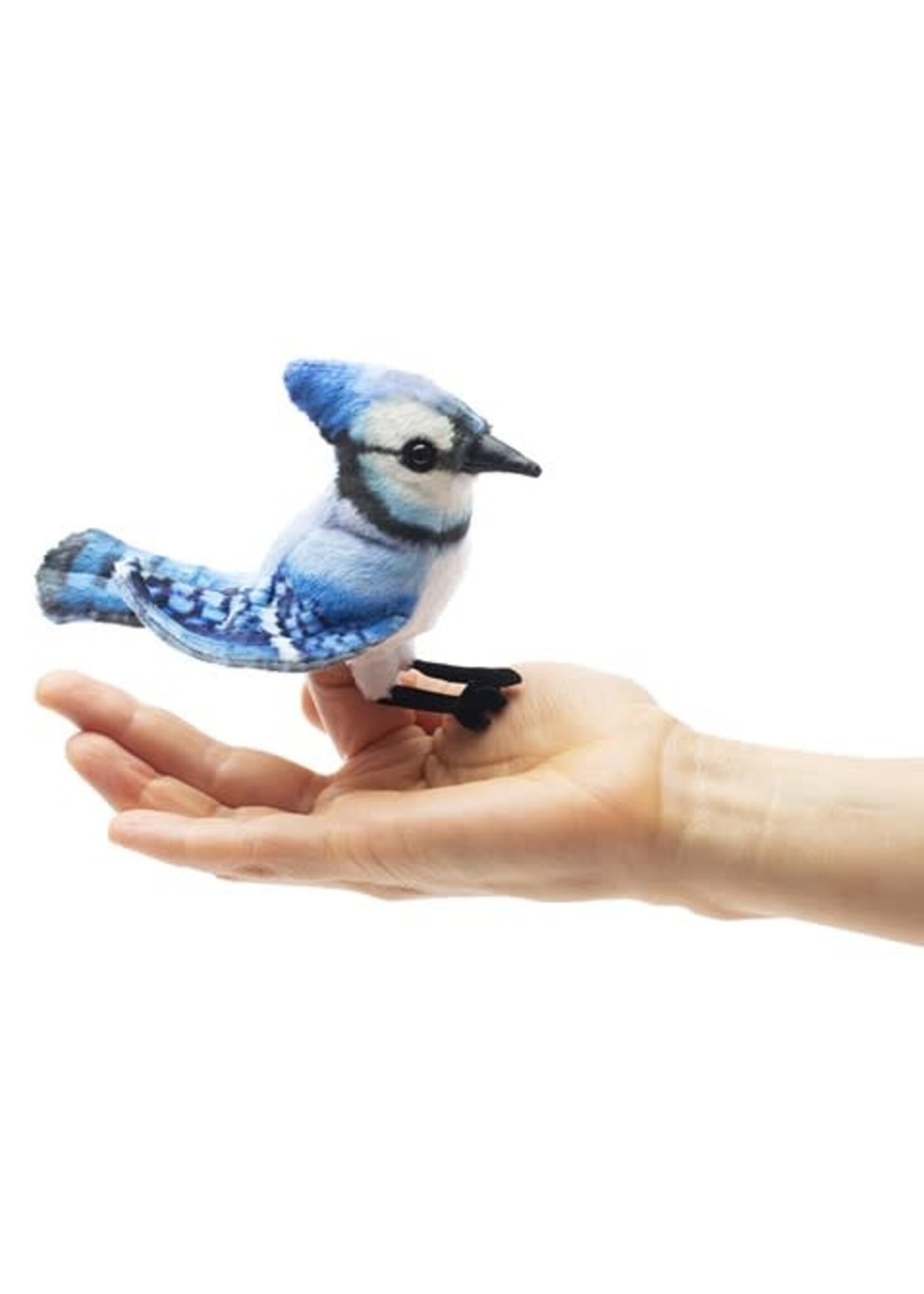 Mini Blue Jay Finger Puppet