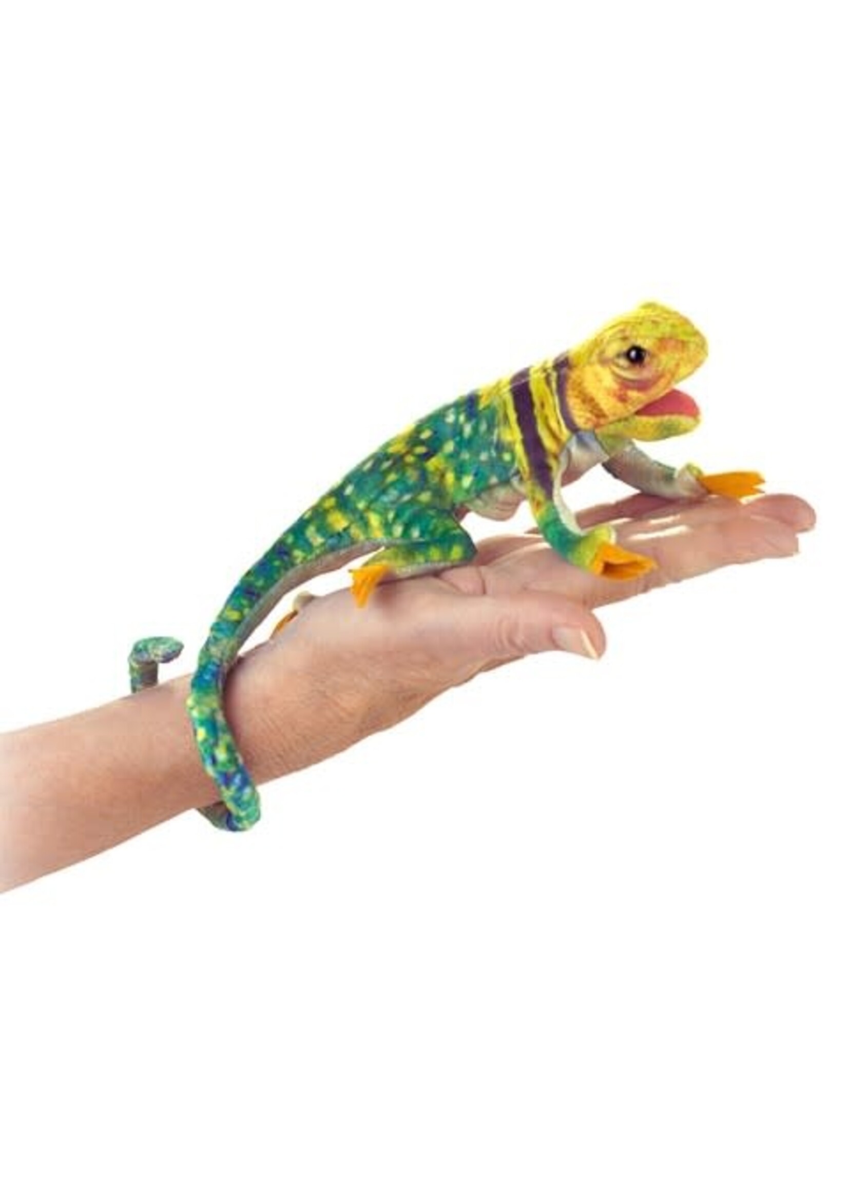 Mini Collard Lizard Finger Puppet
