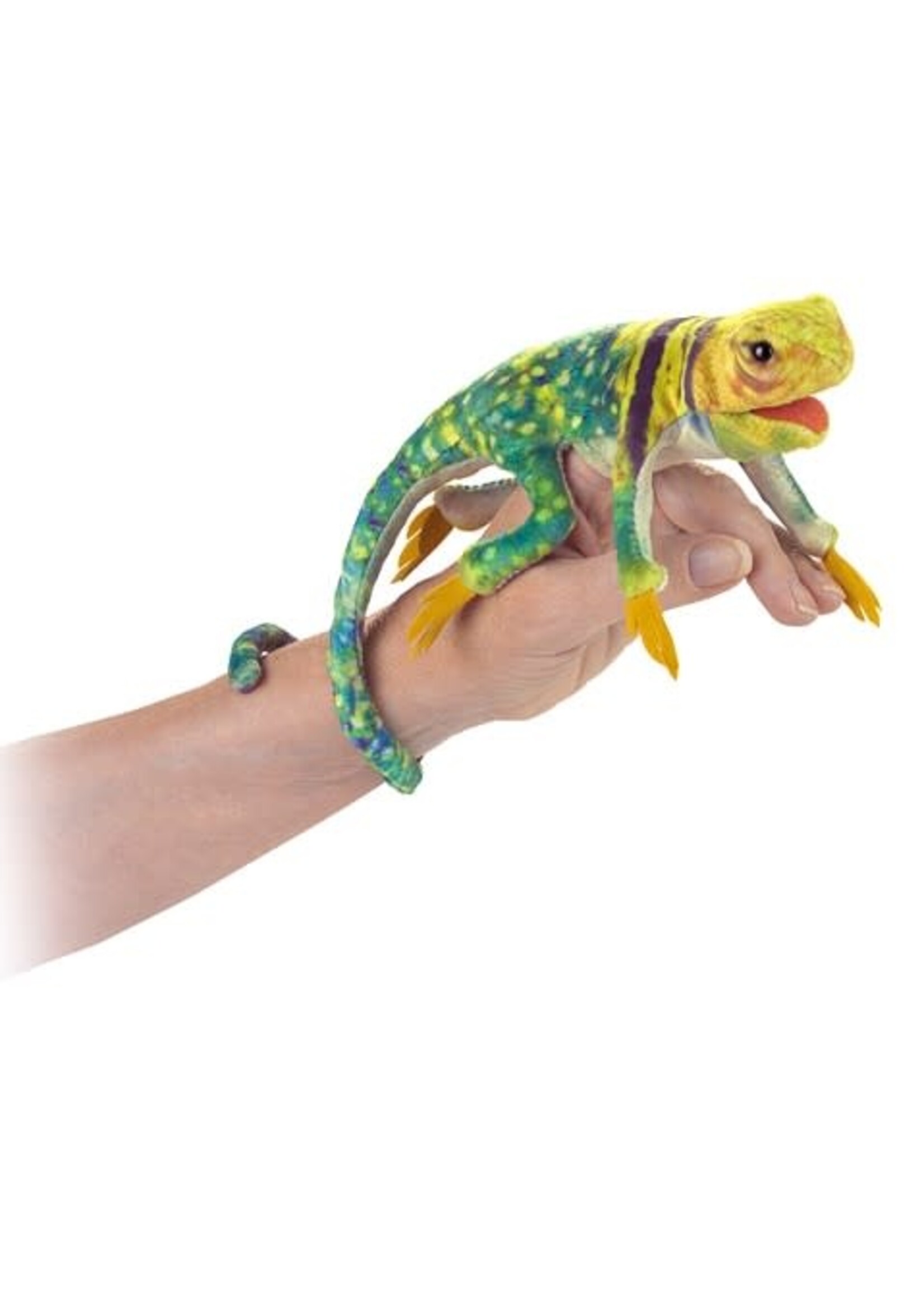 Mini Collard Lizard Finger Puppet