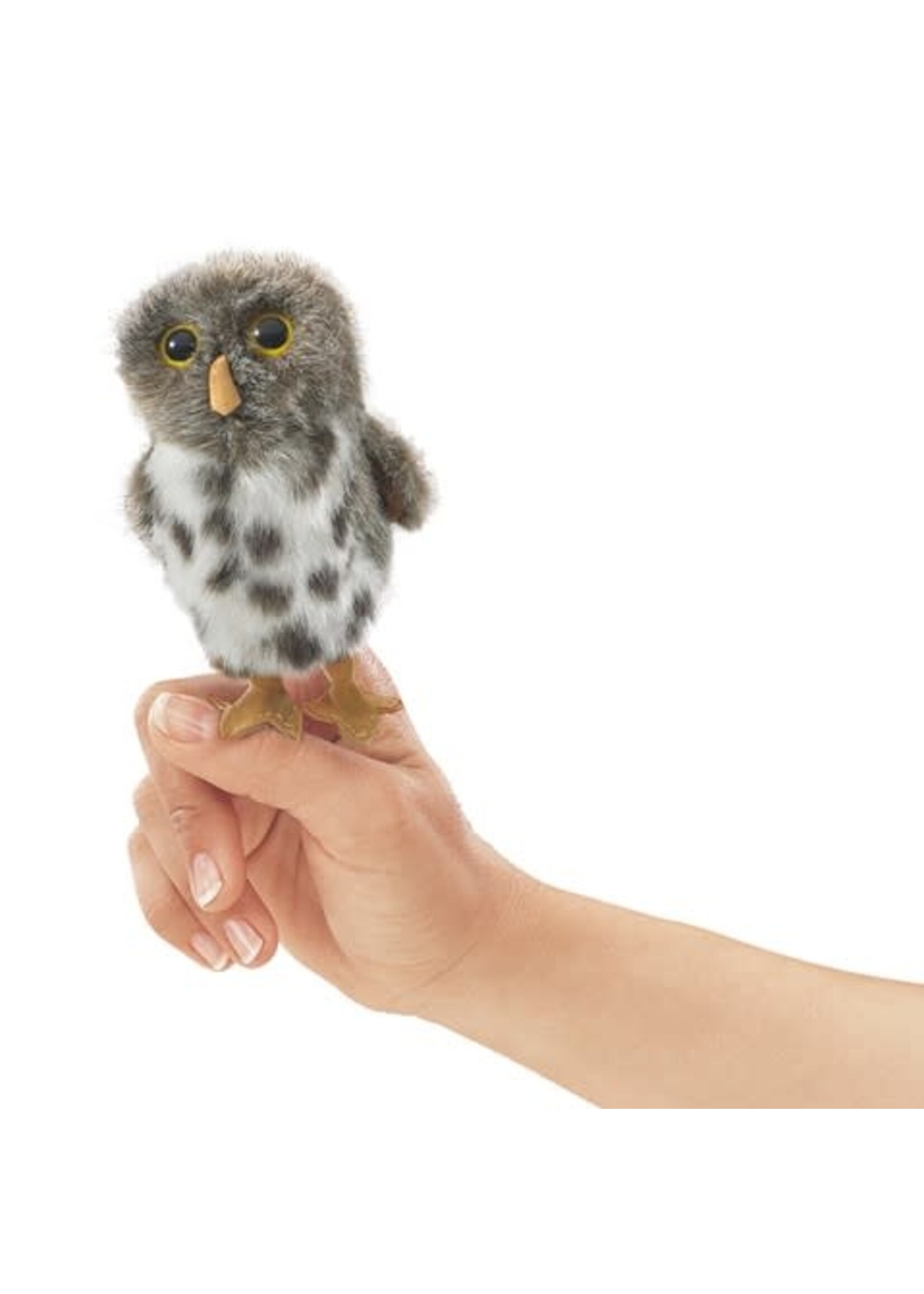 Mini Spotted Owl Finger Puppet