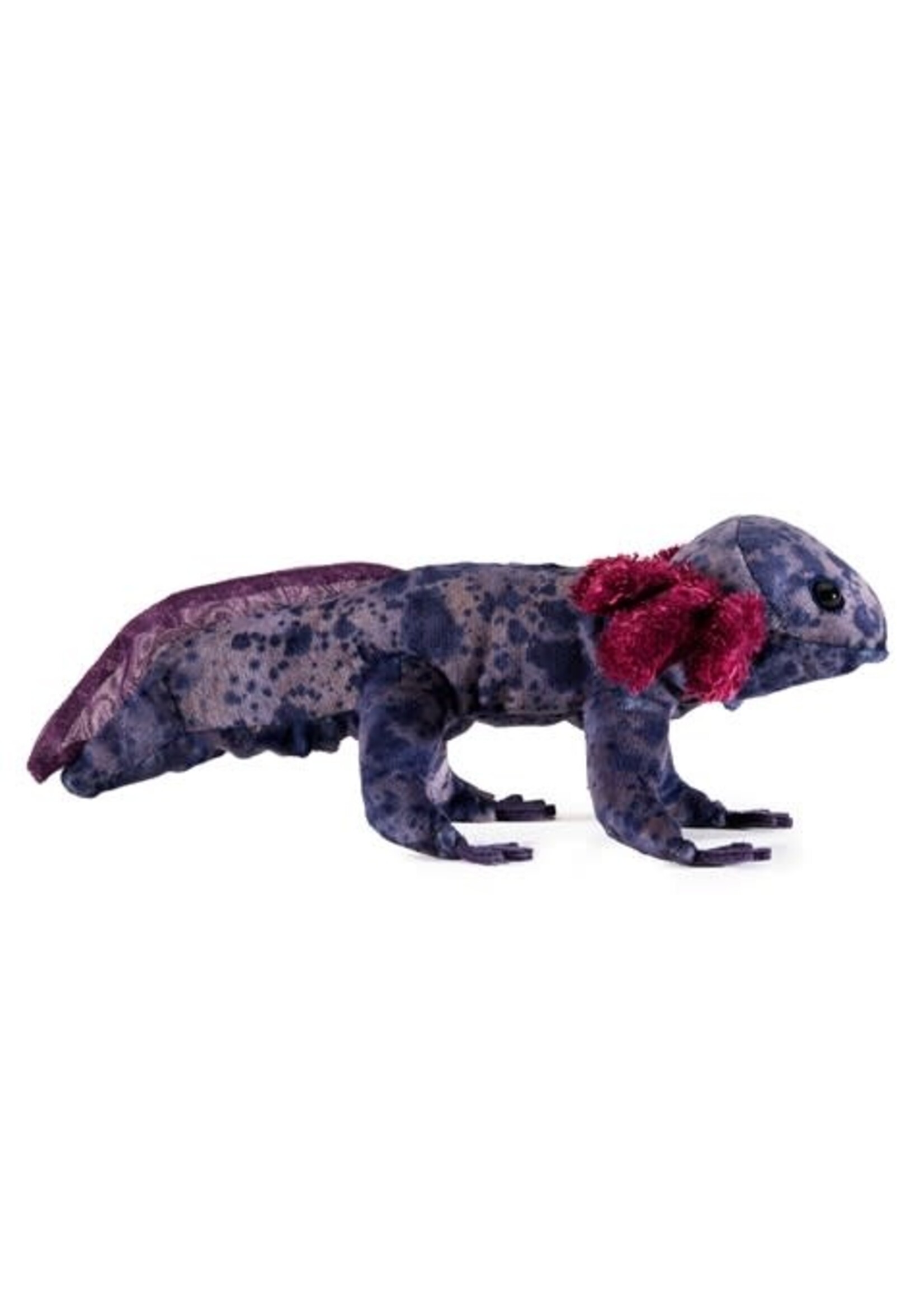 Black Axolotl Finger Puppet