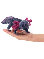 Black Axolotl Finger Puppet