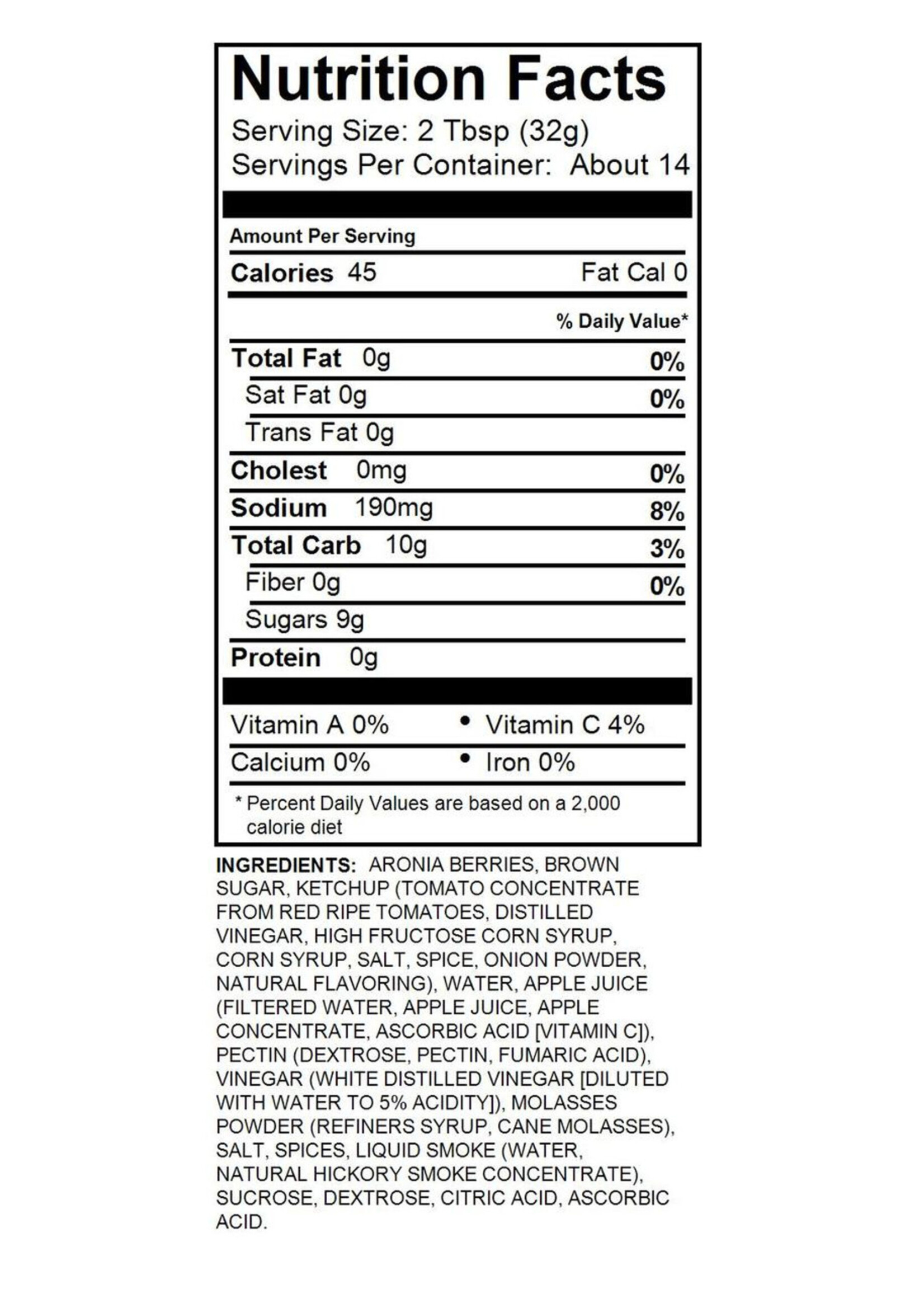 Dakota Seasonings Smoke House BBQ Sauce with Aronia Berries 14.75oz