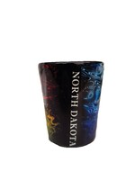 North Dakota Electric Art Black Shotglass