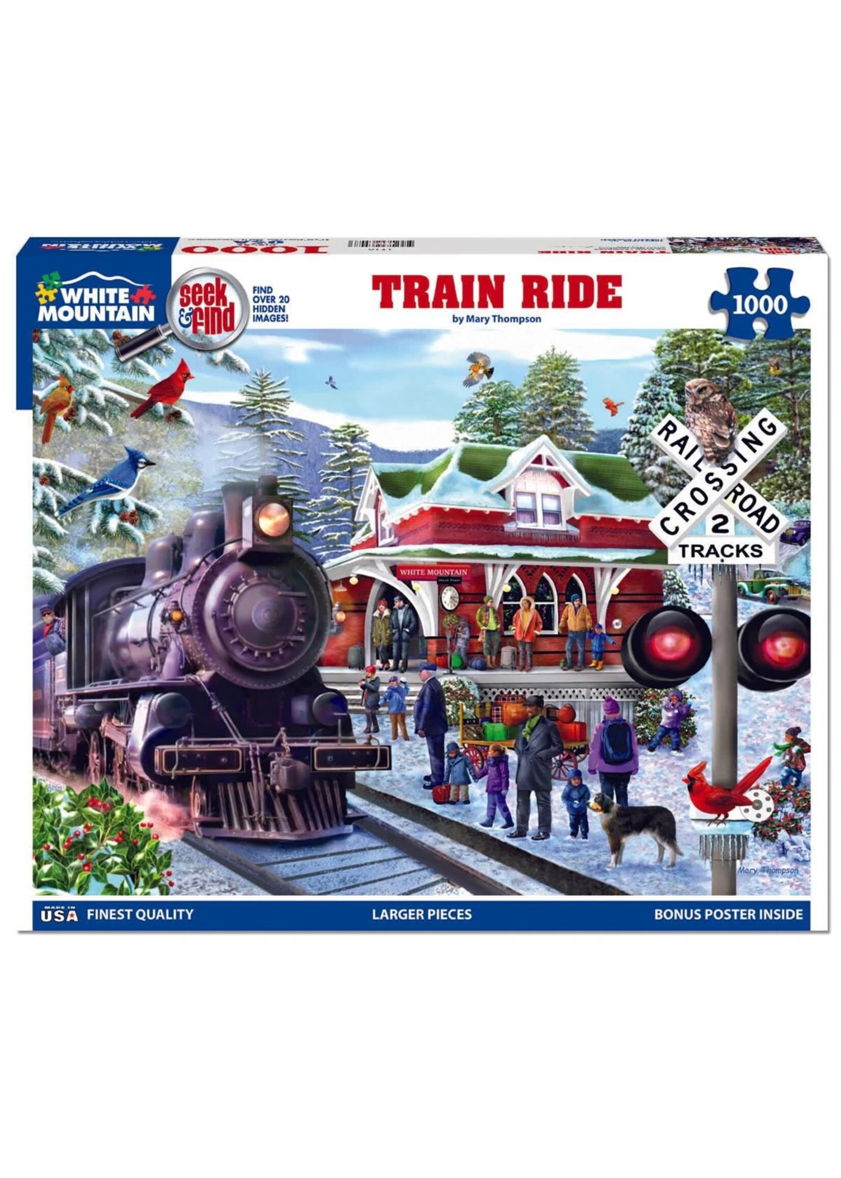 Train Ride - Seek & Find 1000 Piece Jigsaw Puzzle
