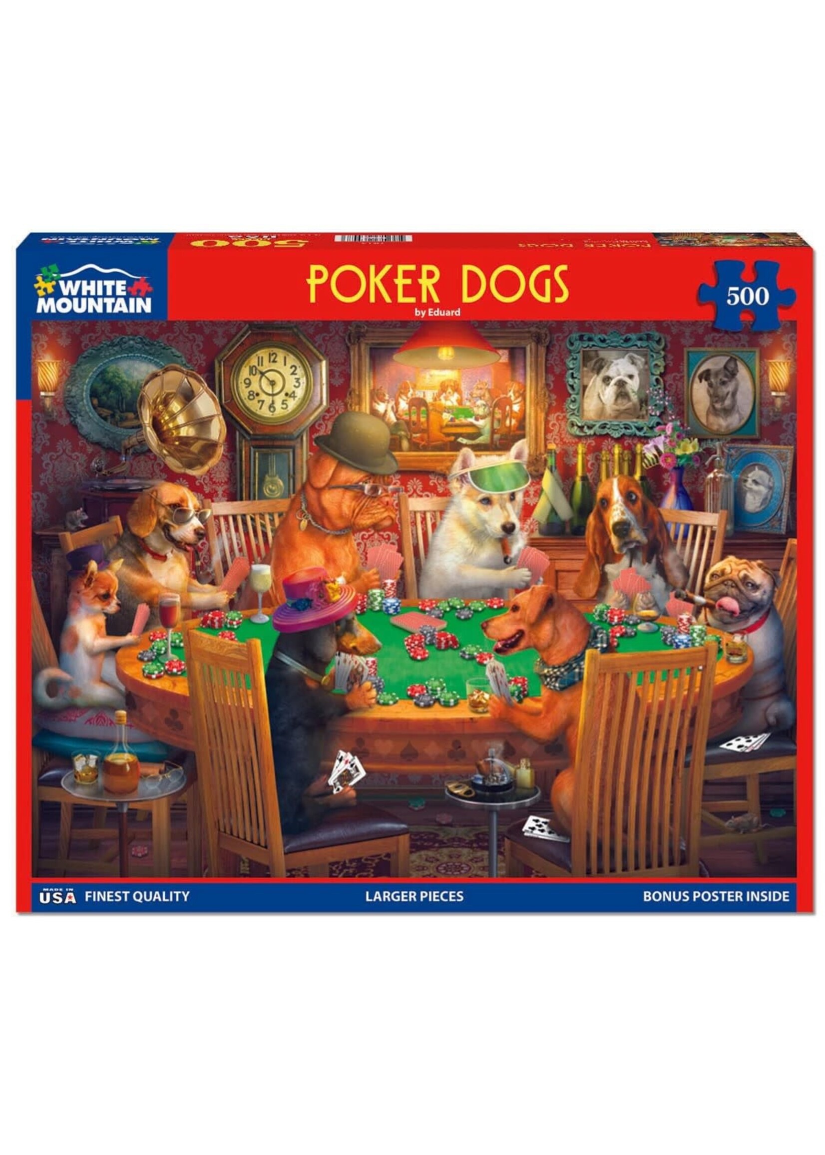 Poker Dogs 500 Piece Jigsaw Puzzle