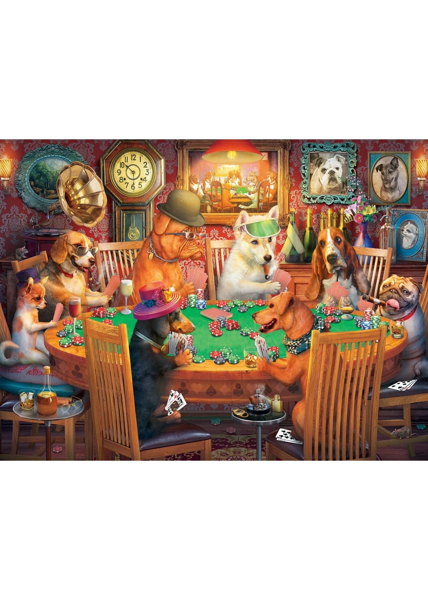 Poker Dogs 500 Piece Jigsaw Puzzle
