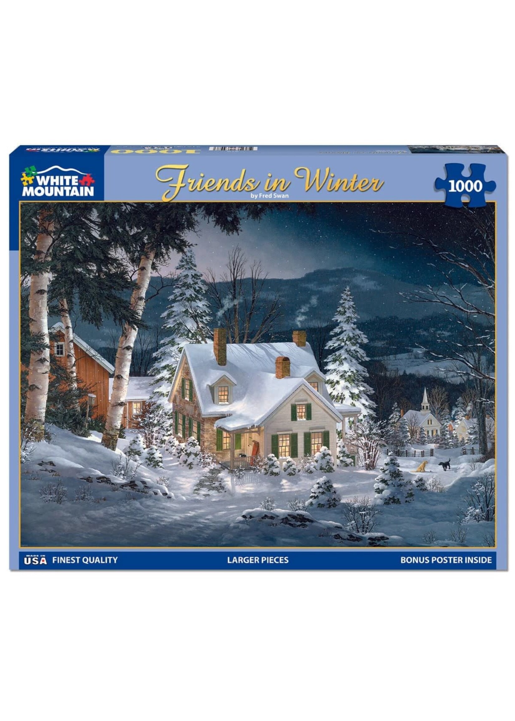 Friends in Winter 1000 Piece Jigsaw Puzzle