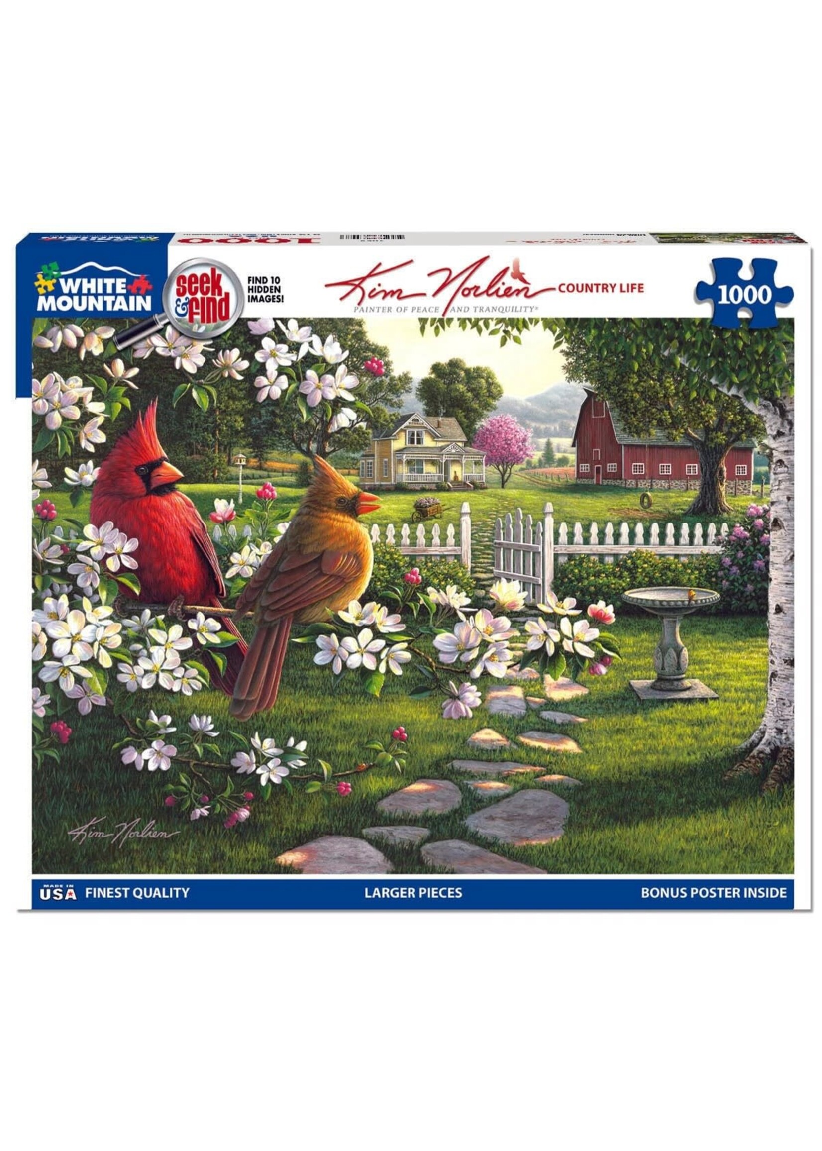 Country Life - Seek and Find 1000 Piece Jigsaw Puzzle