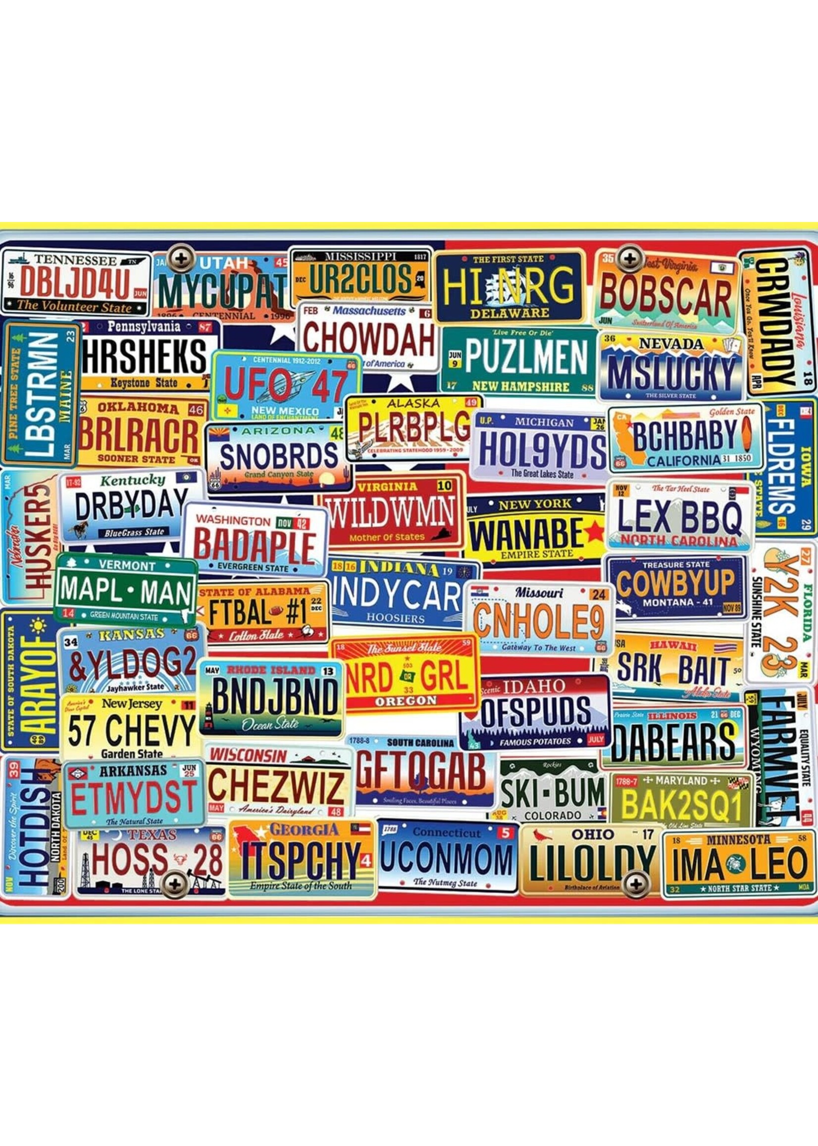 Vanity Plates 1000 Piece Jigsaw Puzzle