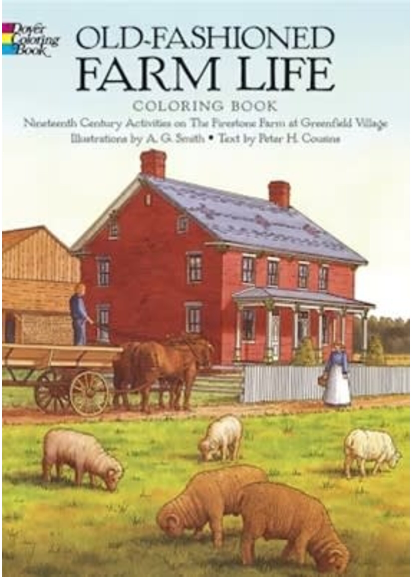 Old-Fashioned Farm Life Coloring Book