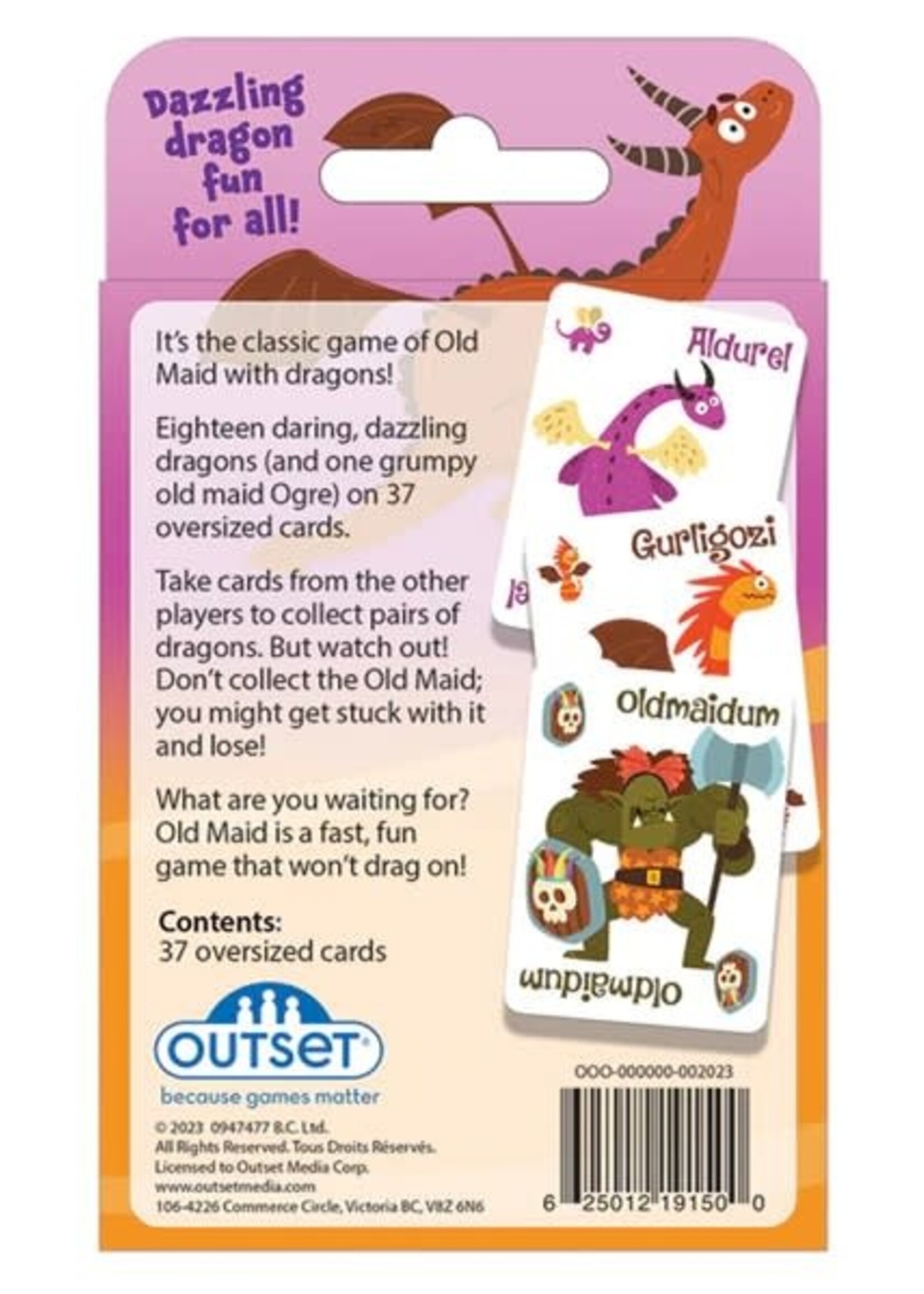 Dragons Old Maid Card Game