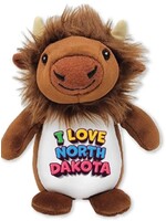 Squishy Bison: I Love North Dakota: 6"