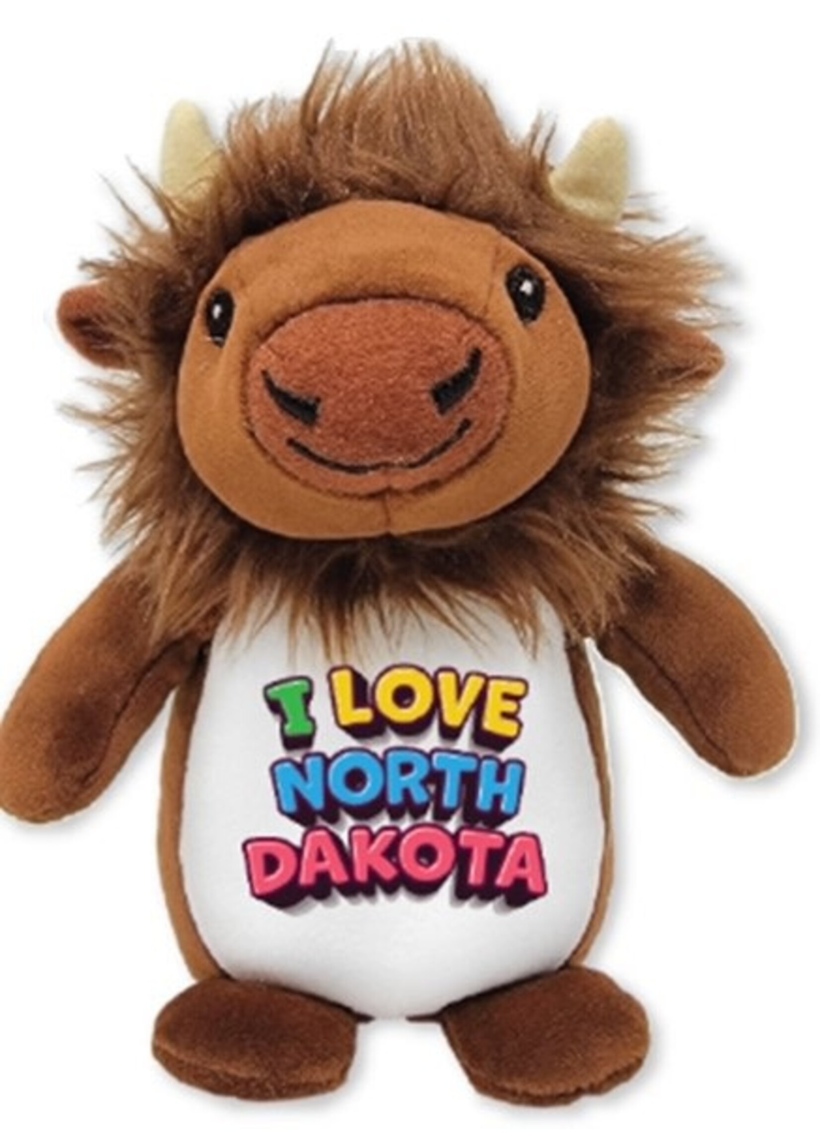 Squishy Bison: I Love North Dakota: 6"