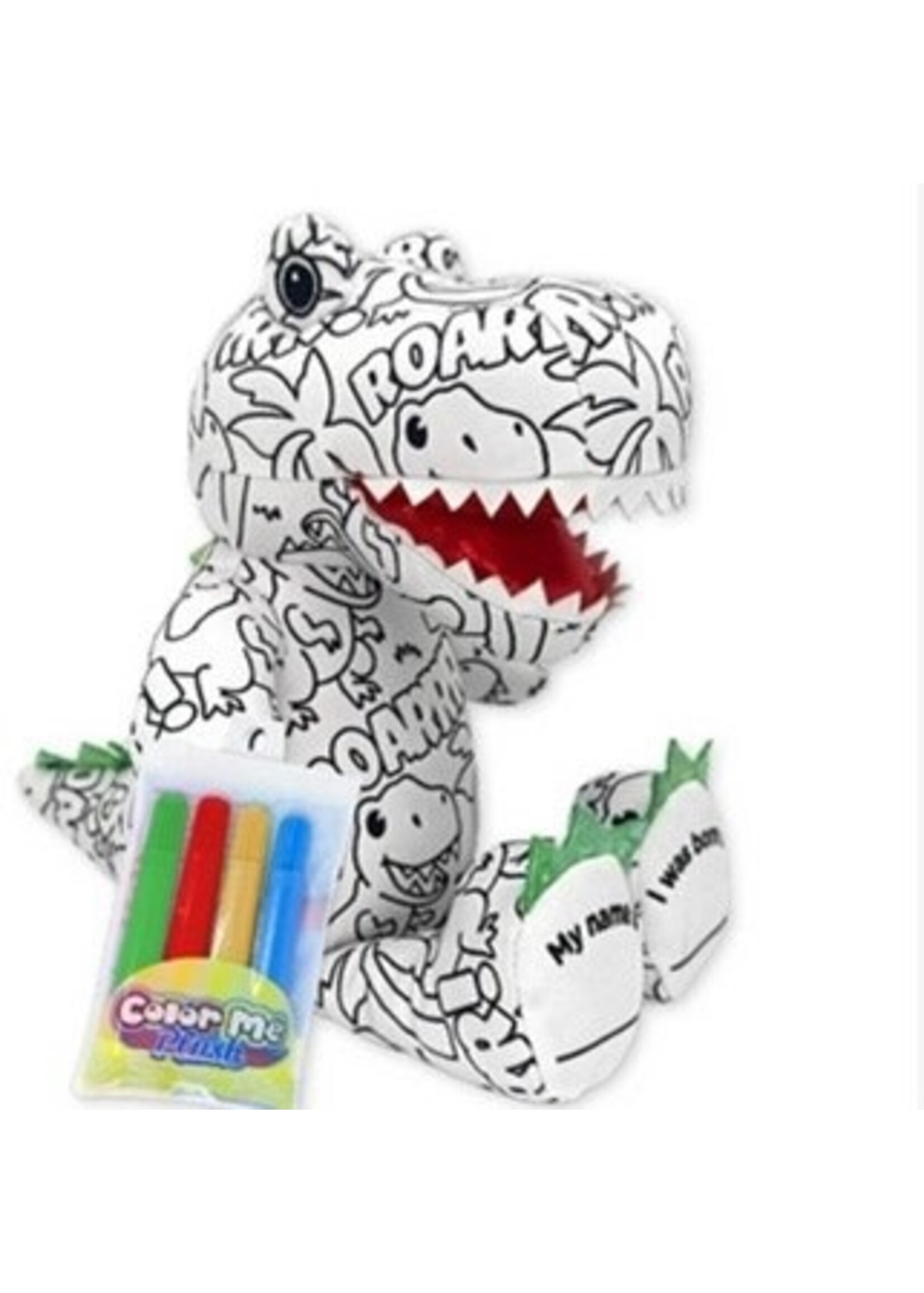 Color Me Plush: T-Rex: 8.5"
