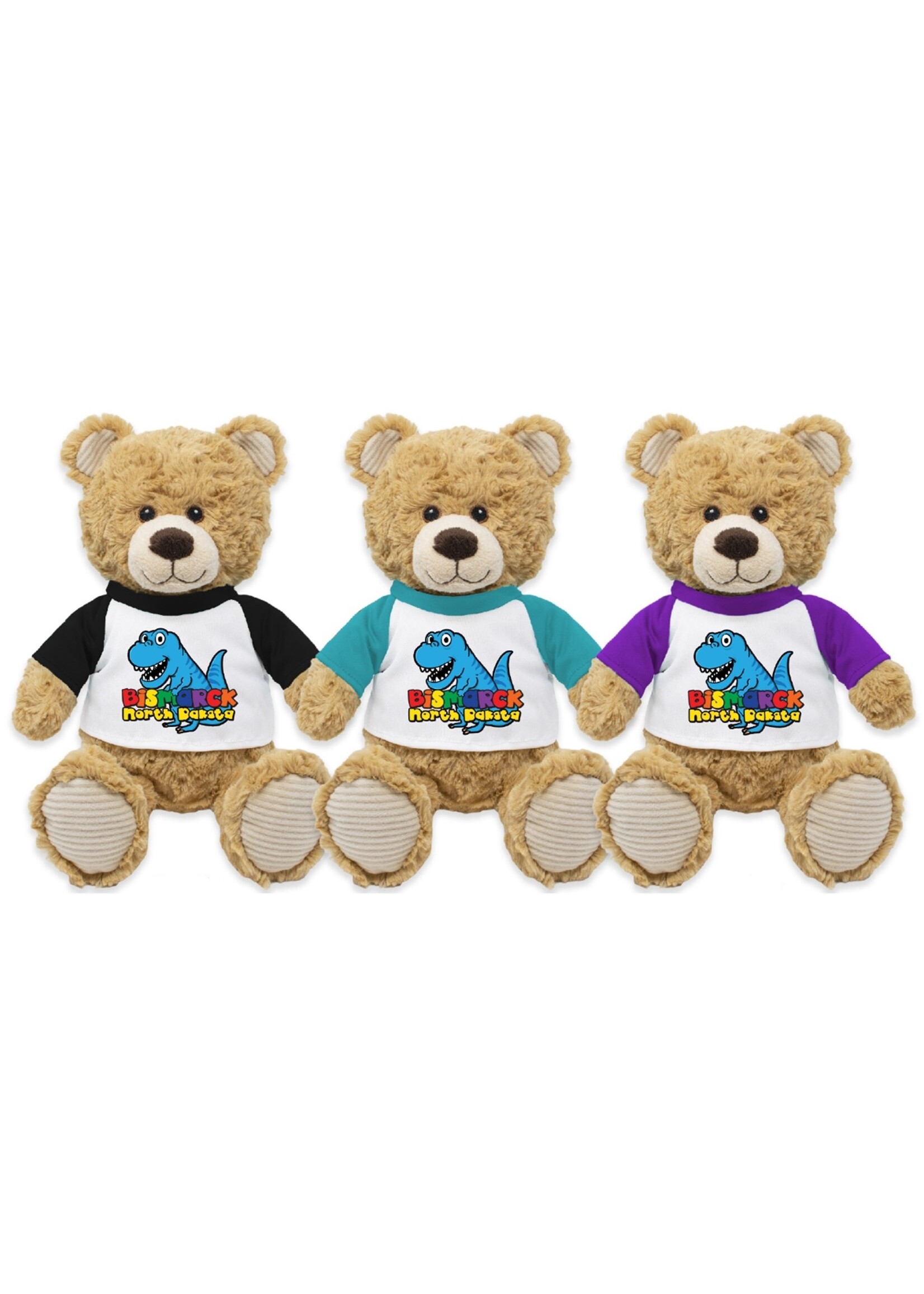 T-shirt Teddy Bear: Dino: Bismarck, ND: 9"