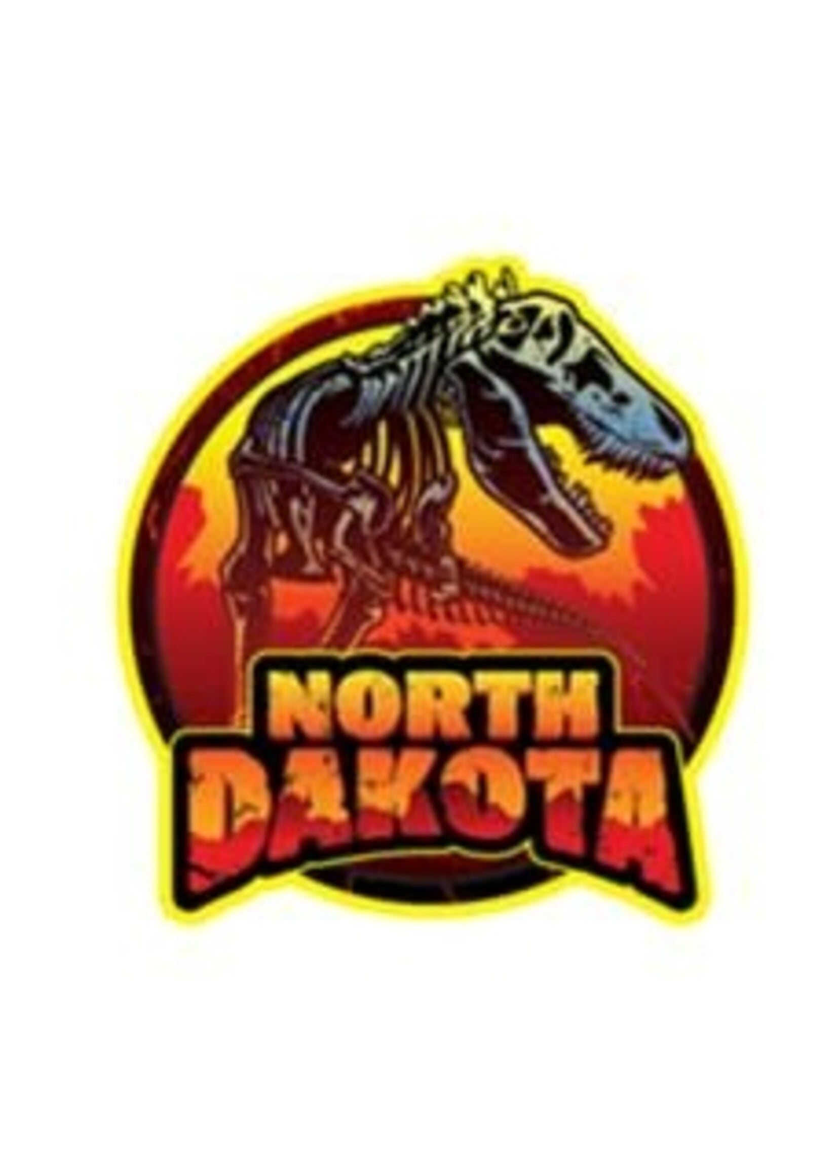 North Dakota Fossil World MDF Magnet