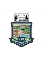 North Dakota Landscape Vinyl Sticker