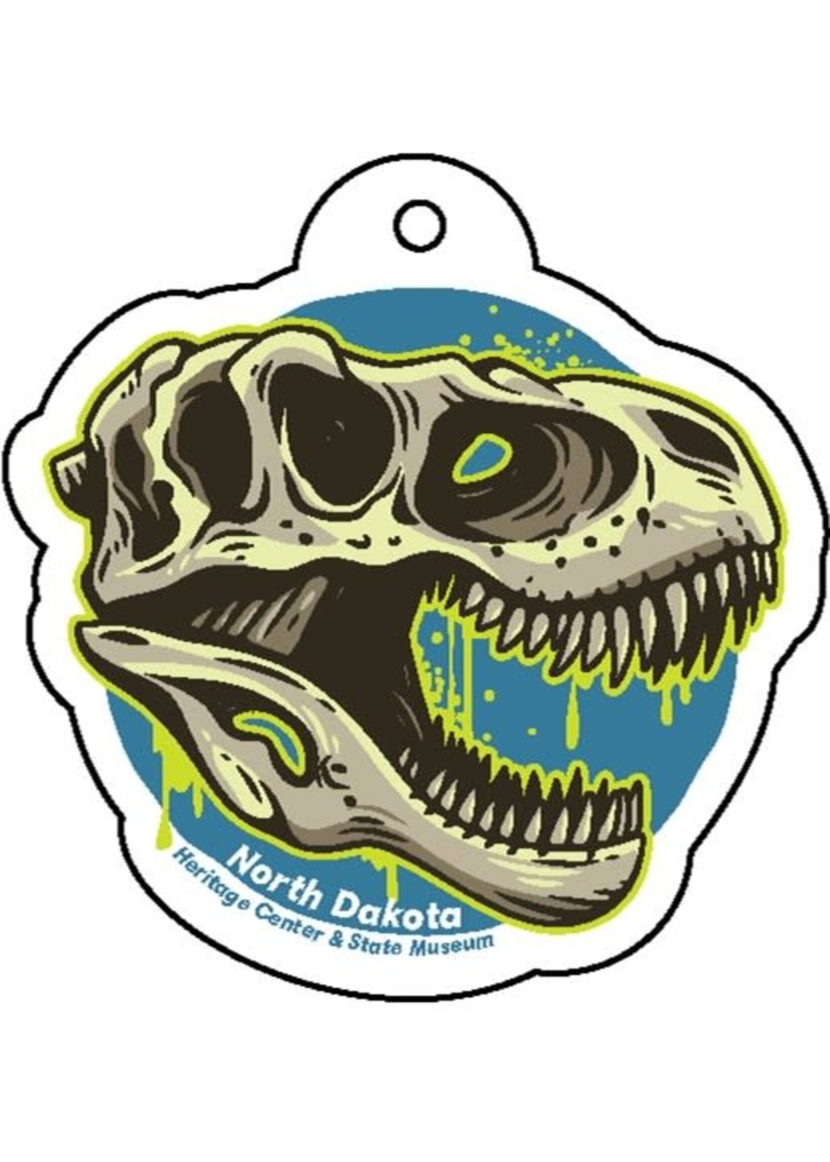 T-Rex Skull 1/4" Acrylic Keychain