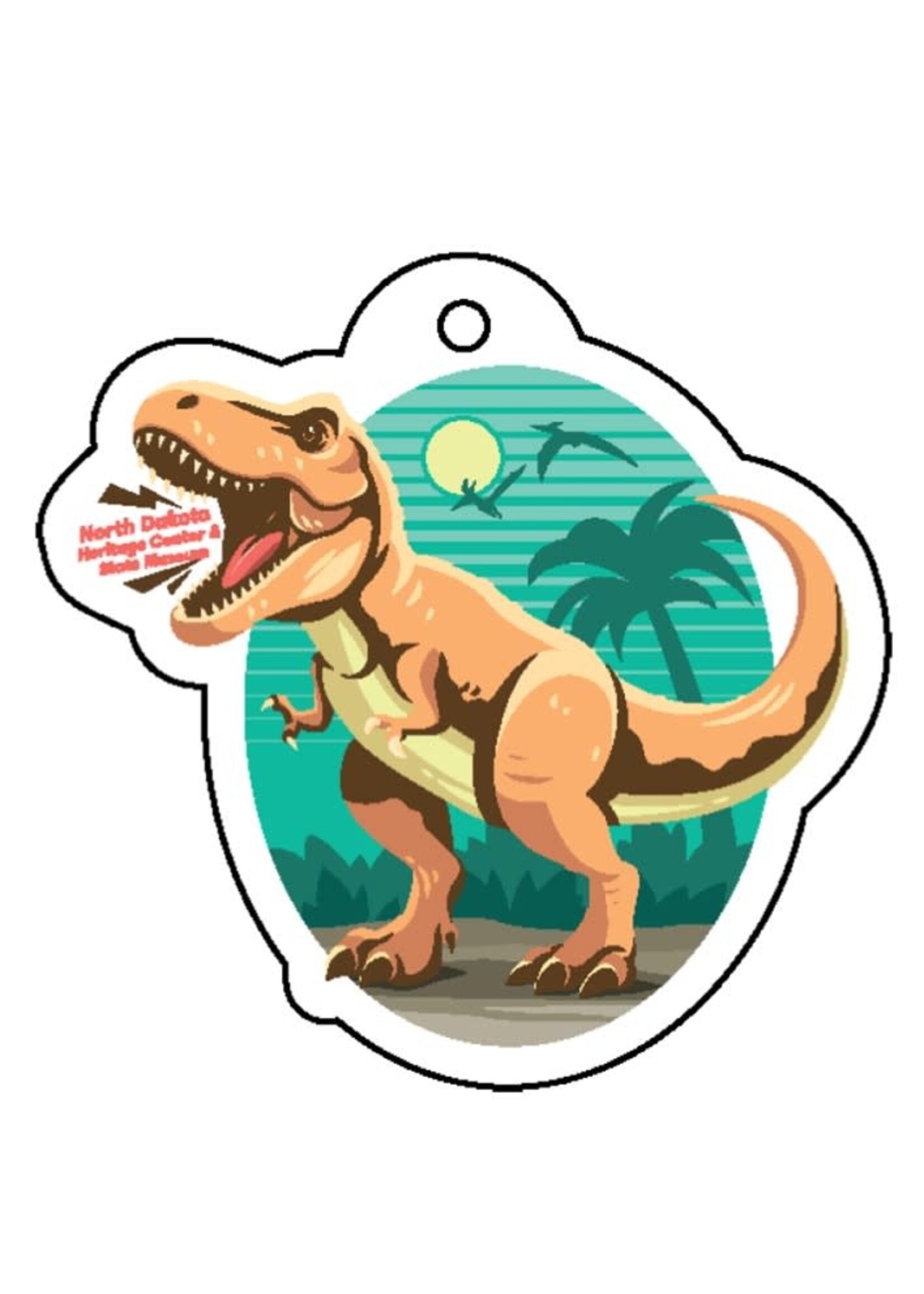 T-Rex Rawr! 1/4" Acrylic Keychain