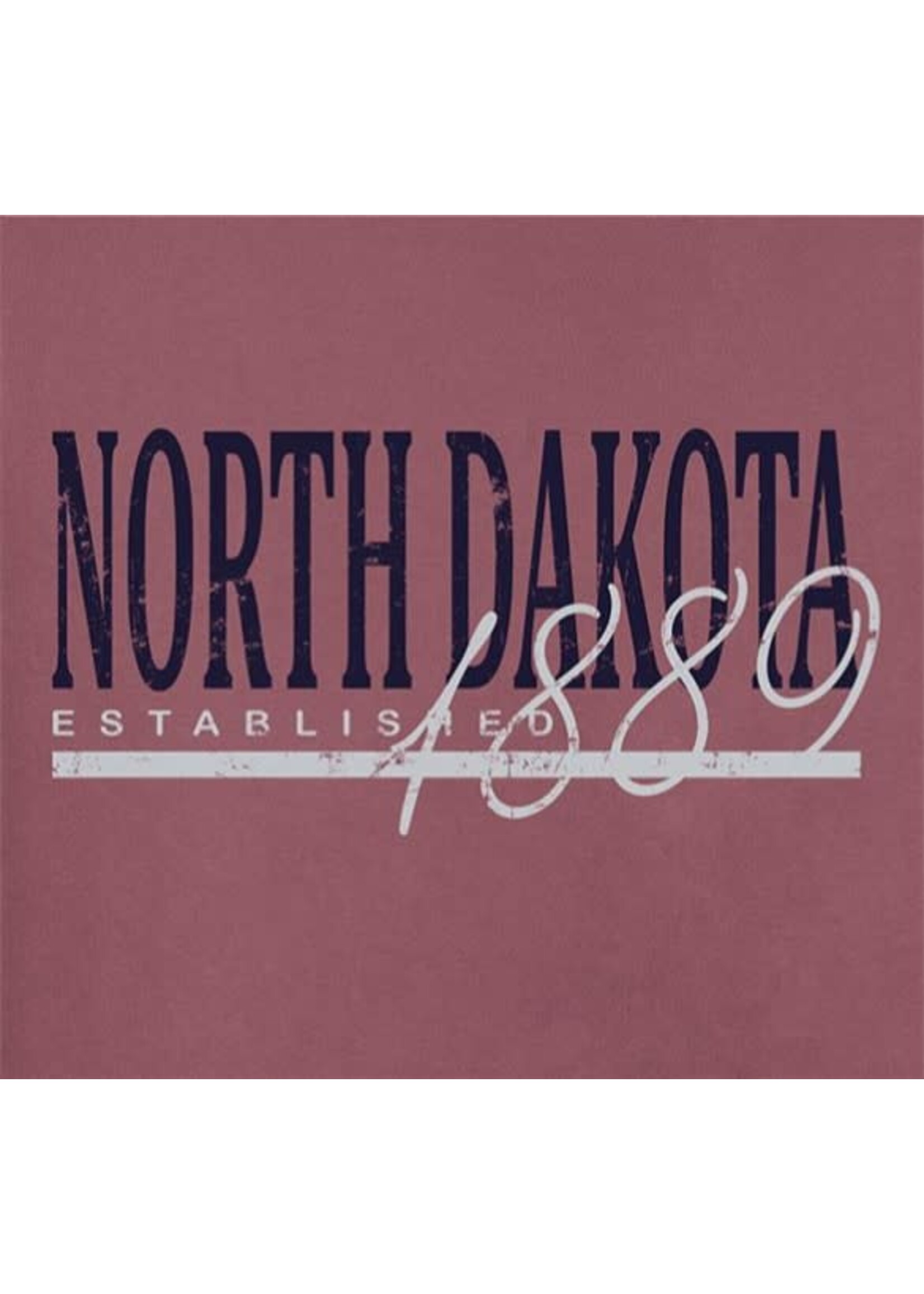 North Dakota: Established 1889: Cozy Fleece Raglan Hood with Rib Gusset and V-Notch