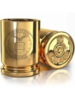 U.S. Air Force: Gold Brass: 50 Cal Shot Glass