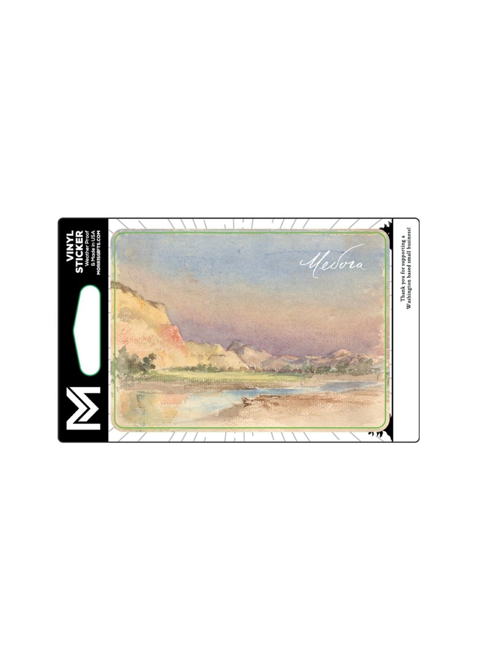 Medora: Badlands Painting: Vinyl Sticker