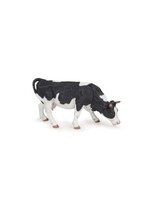 Papo Black and White Grazing Cow Figure