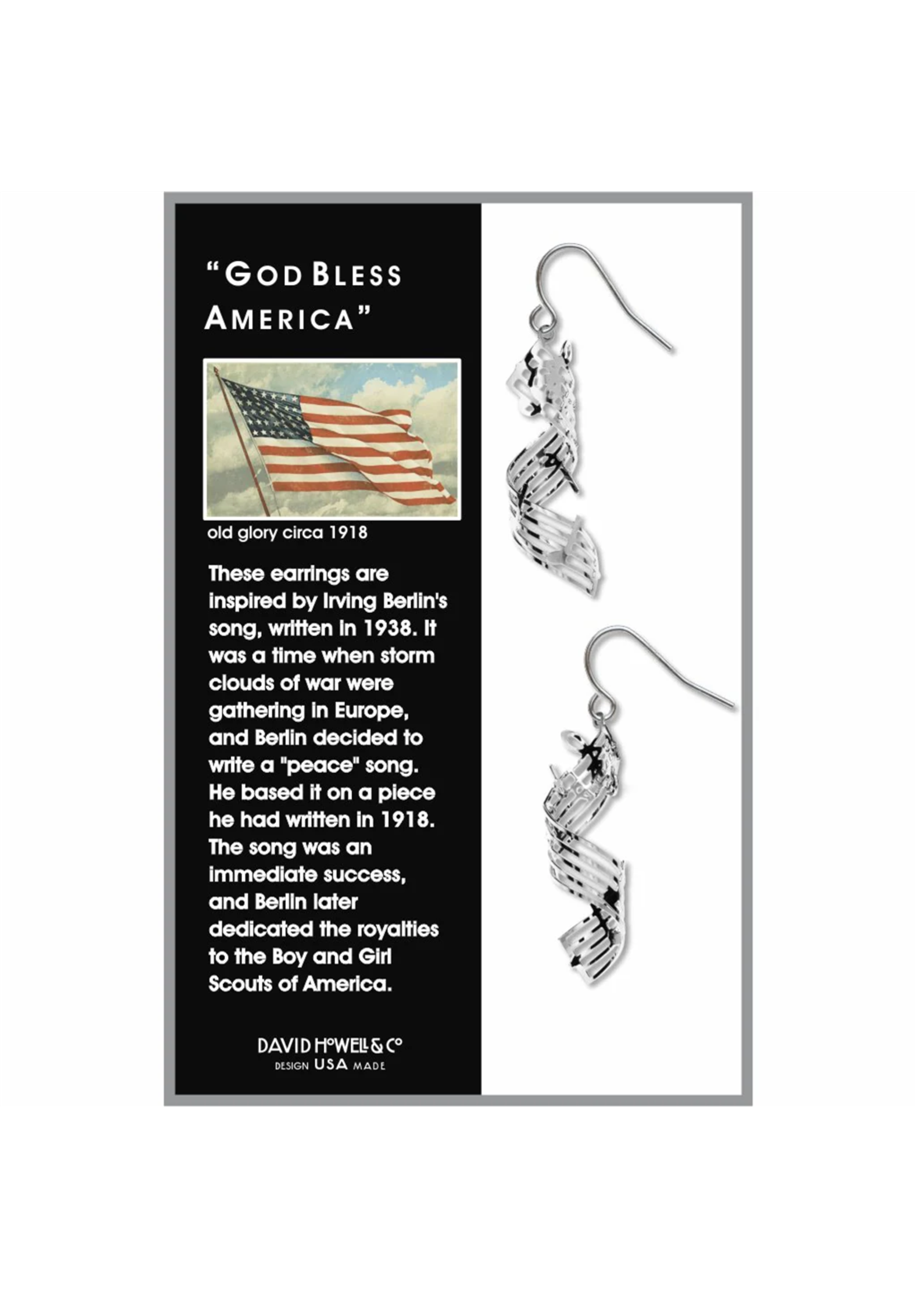 God Bless America Earrings