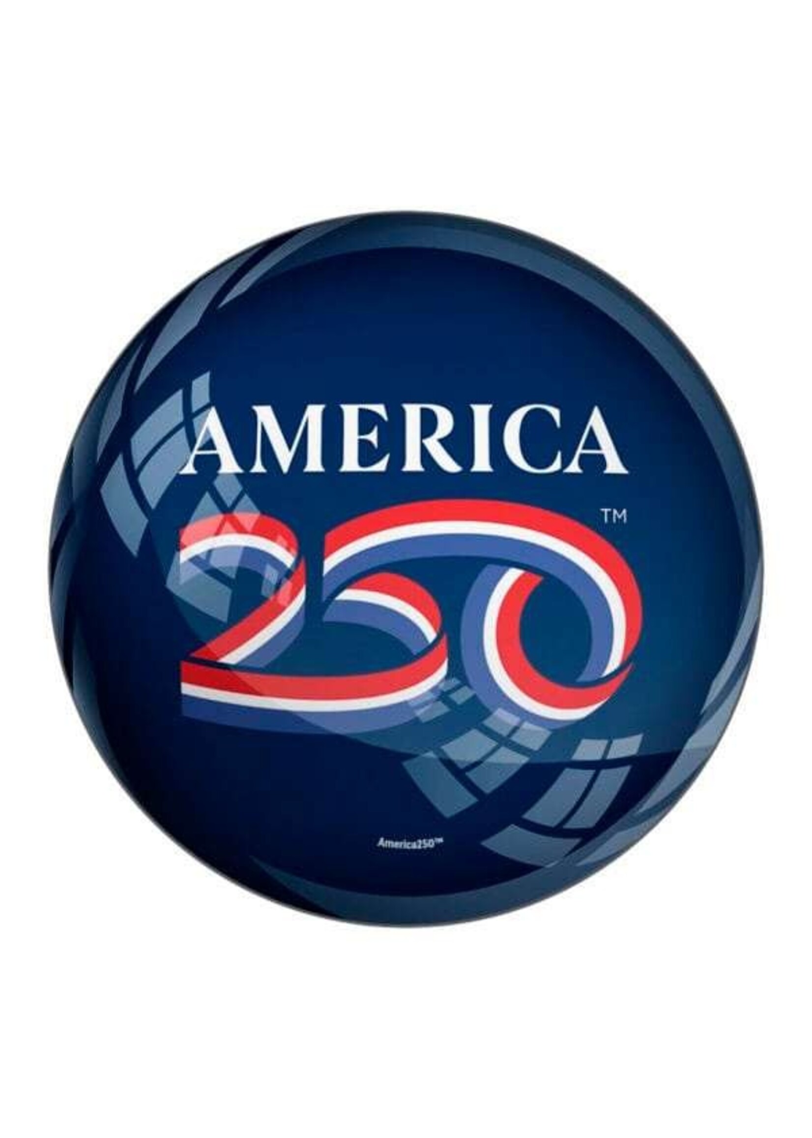 America 250 Glass Paperweight: 3"