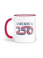 America 250 White Mug: 11oz