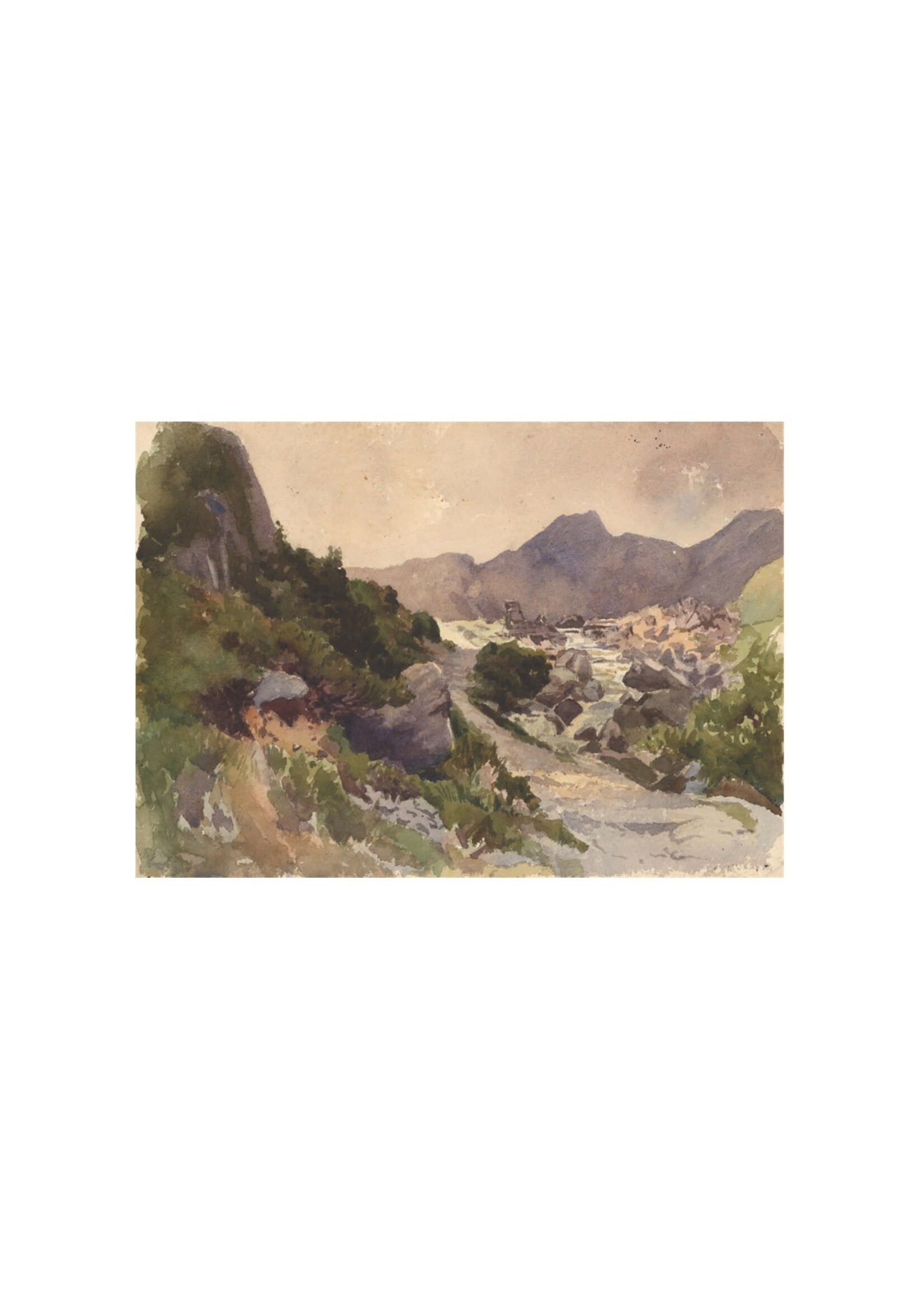 Medora: Boulder Canyon Painting Print 8x10