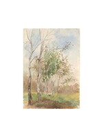 Medora: Tree Row Painting Print 8x10