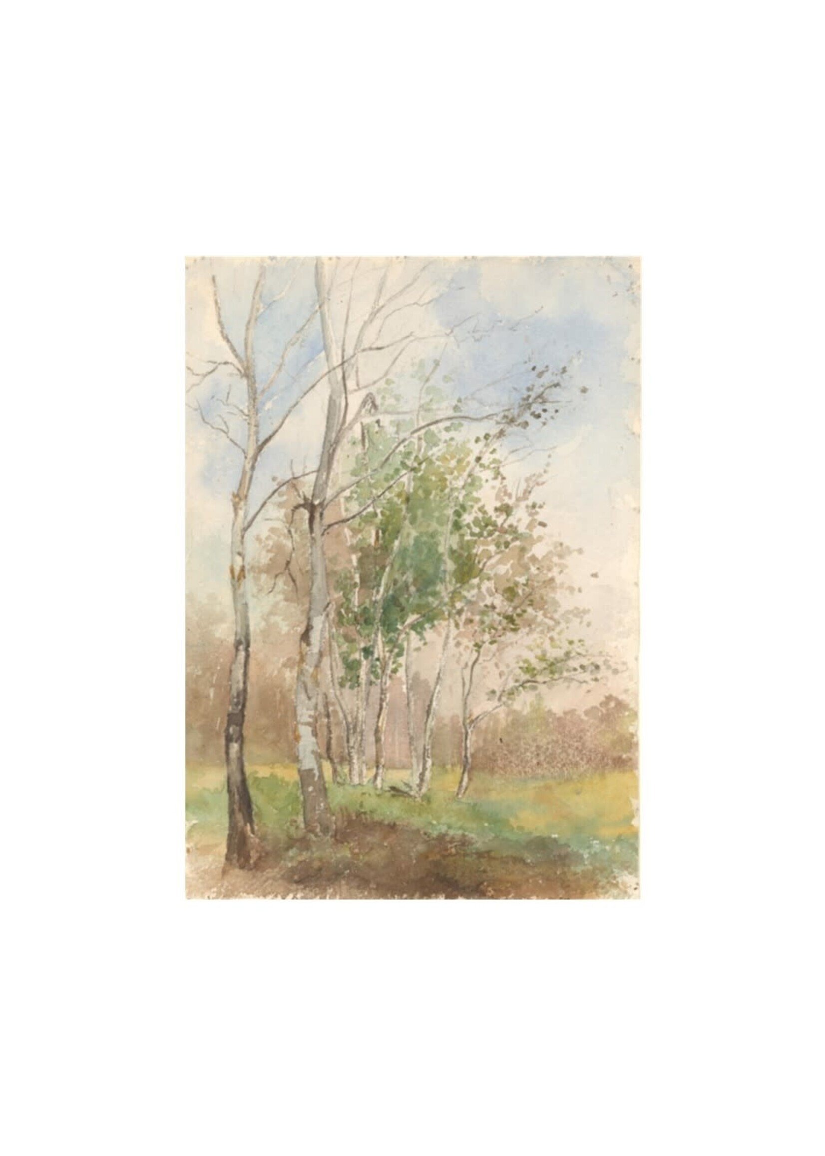 Medora: Tree Row Painting Print 8x10