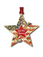 God Bless America Star Ornament