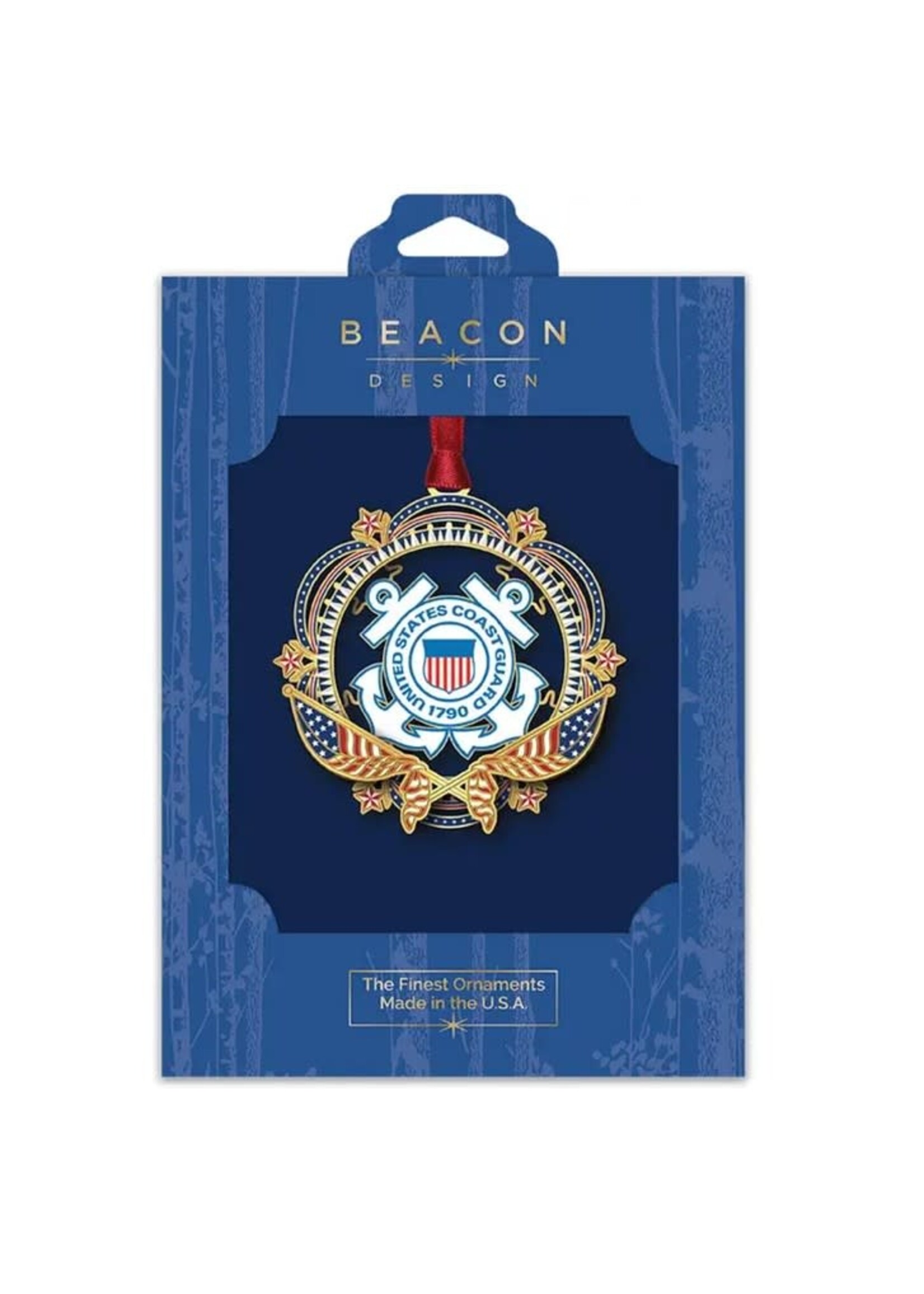 Patriotic U.S. Coast Guard Ornament
