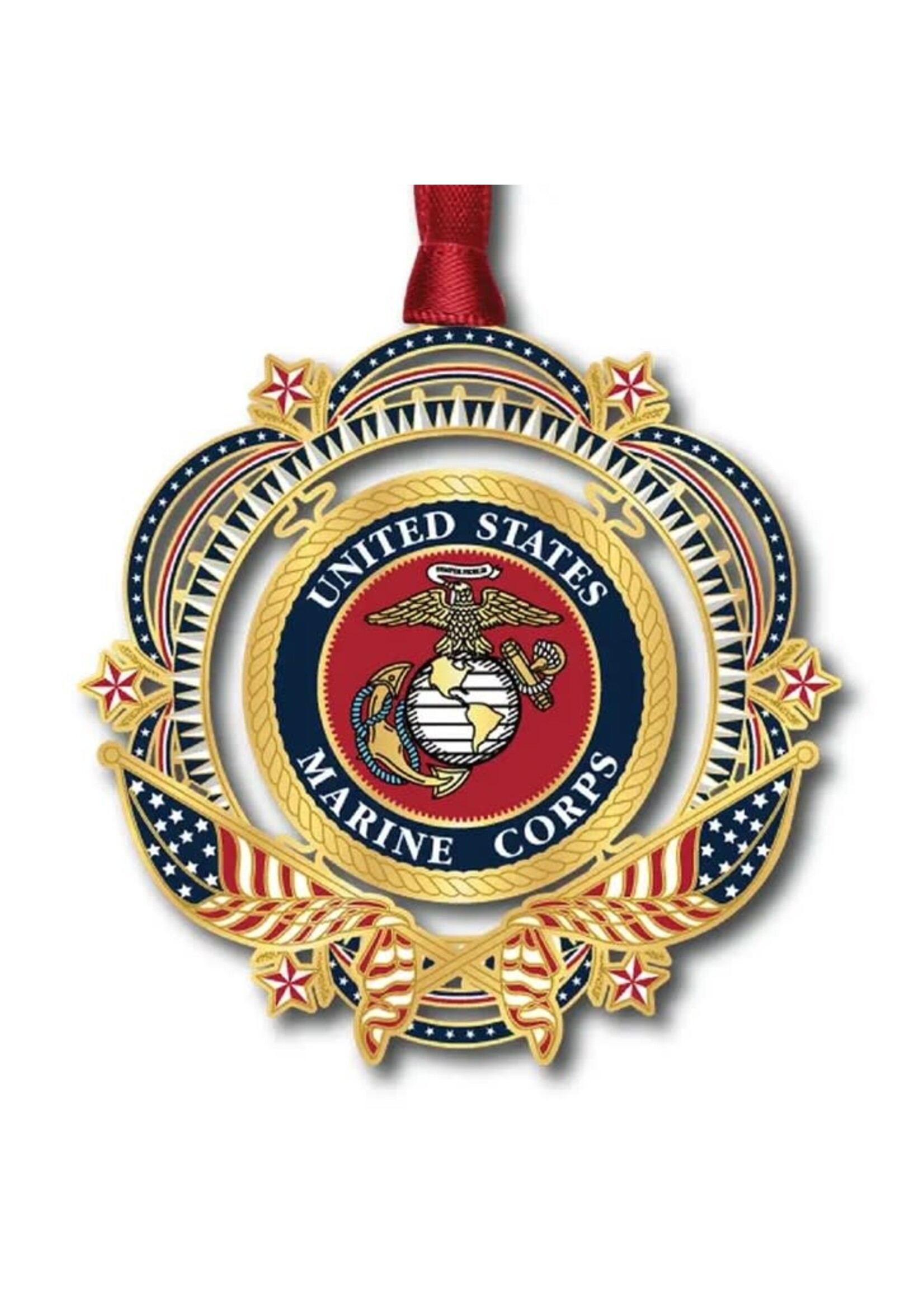 Patriotic U.S. Marine Corps Ornament