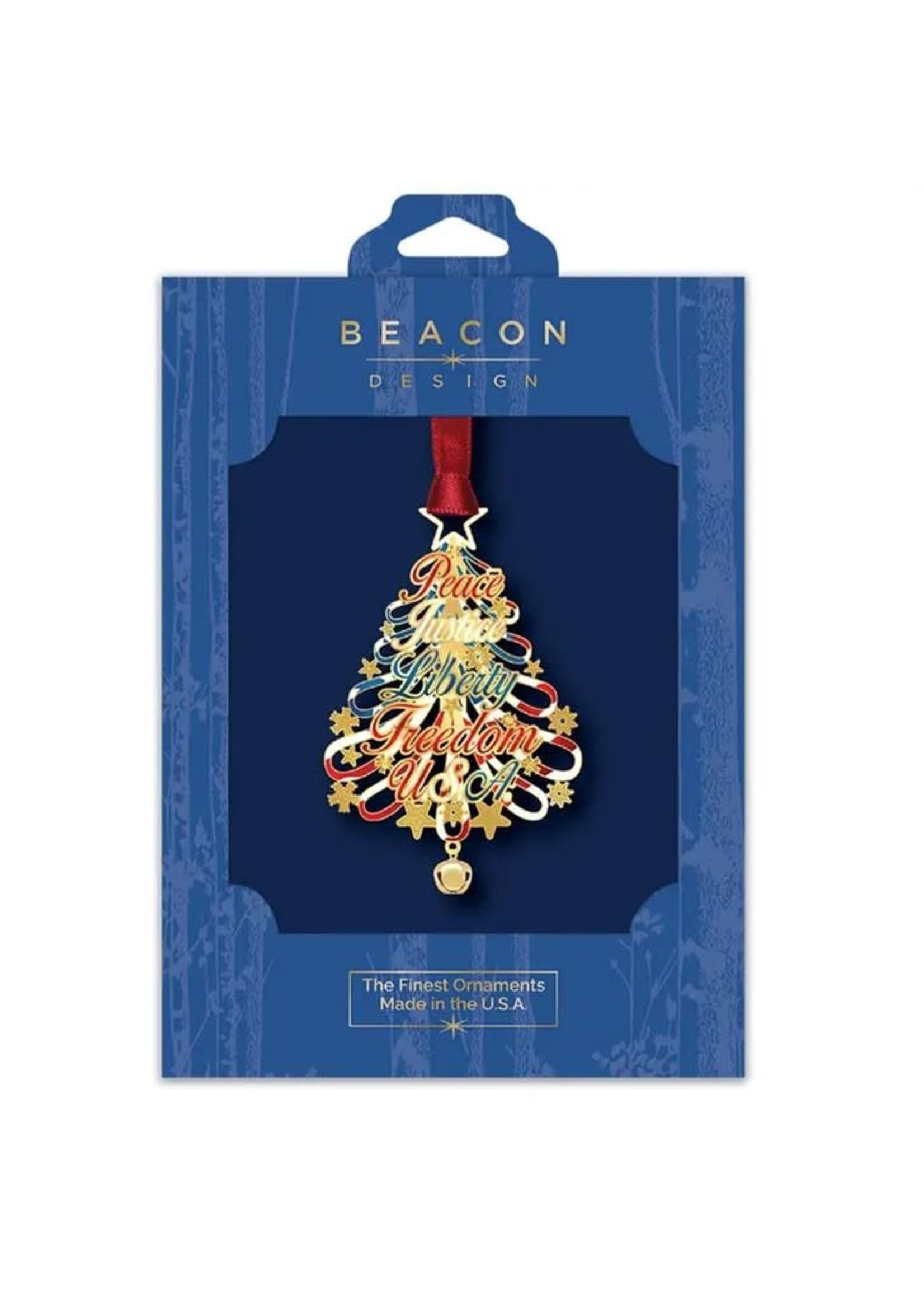Patriotic Word Tree Ornament