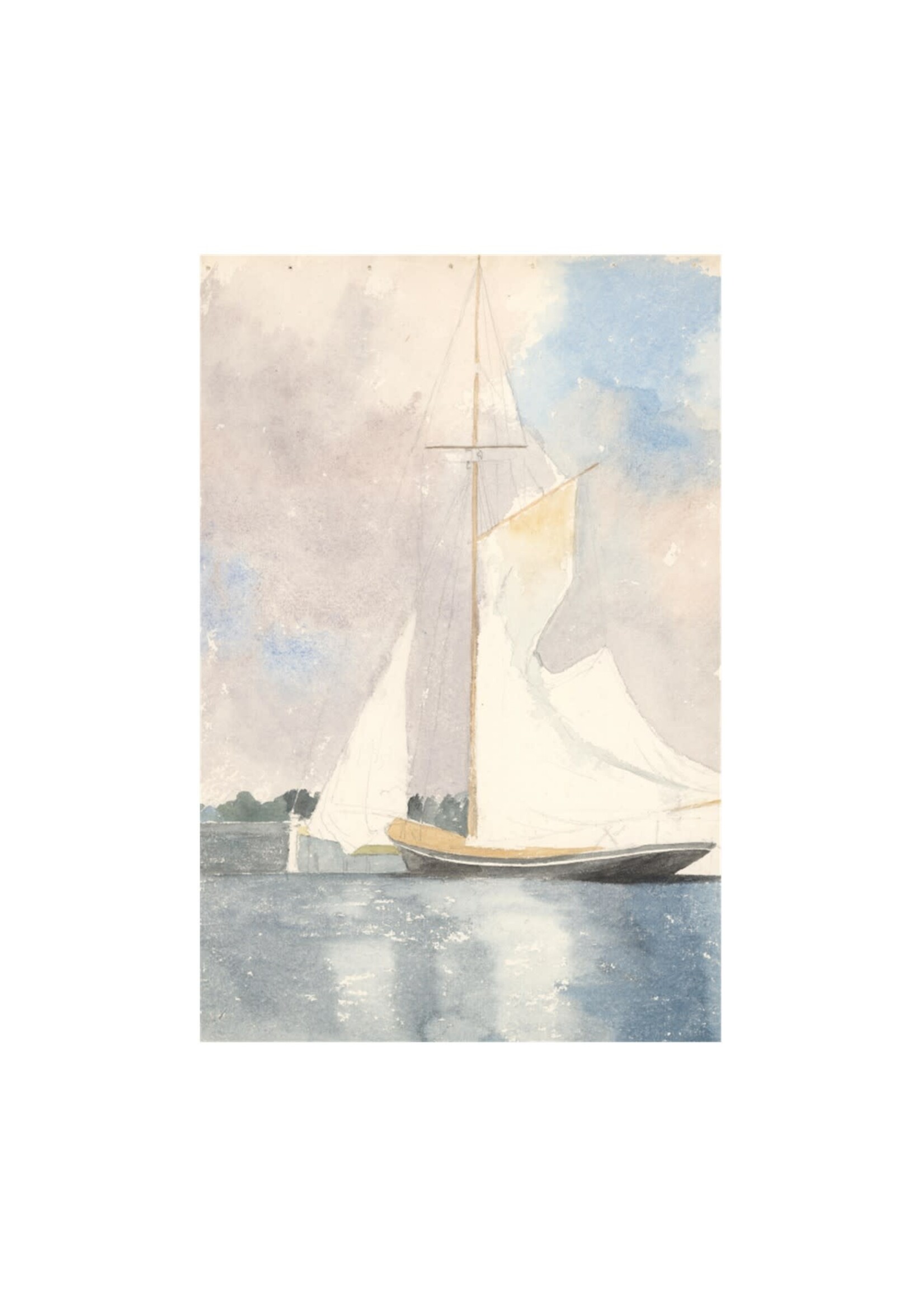 Medora: Sailboat Painting: Print 8x10