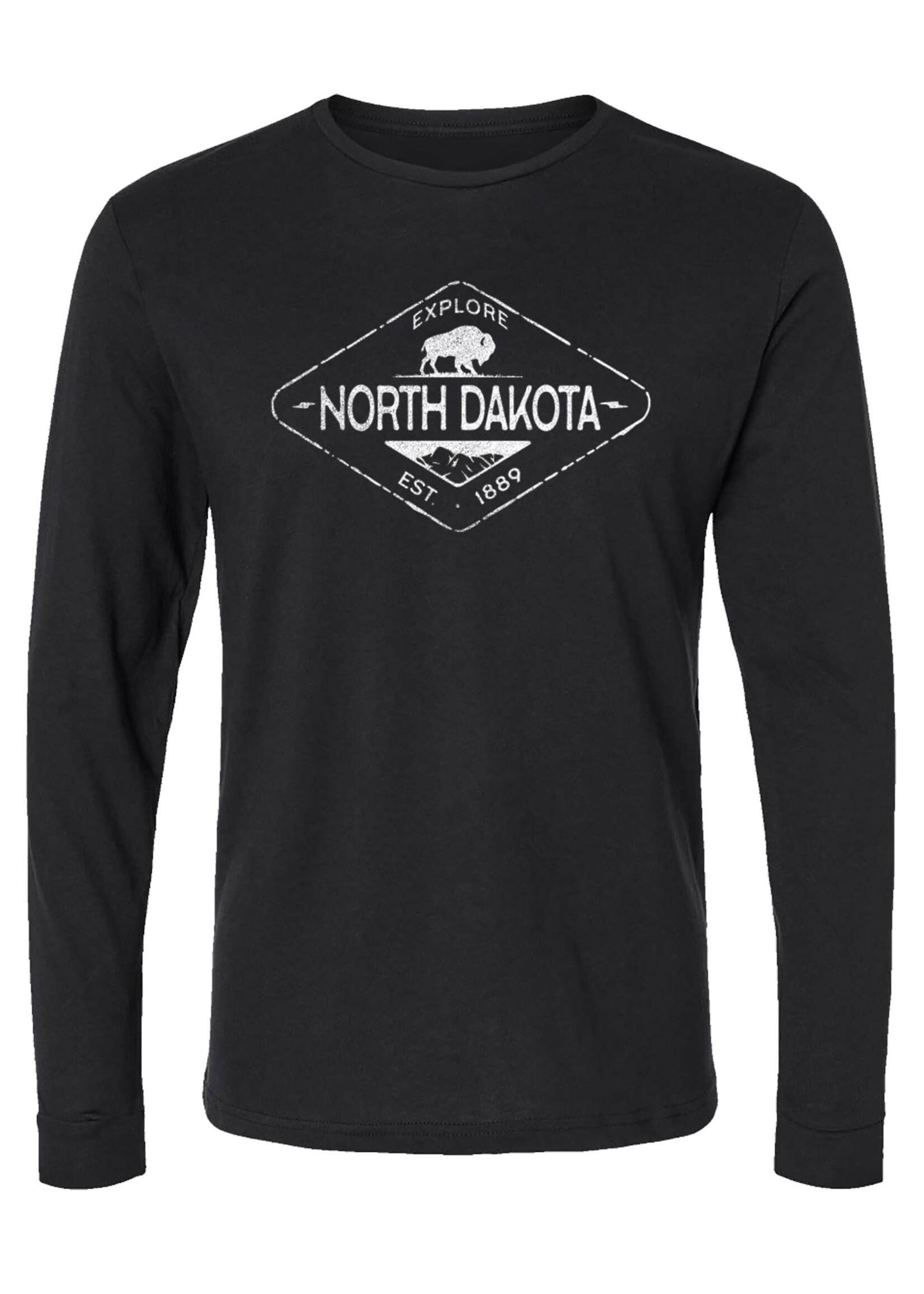 Explore North Dakota: EST 1889: Dual-Blend Long Sleeve Tee