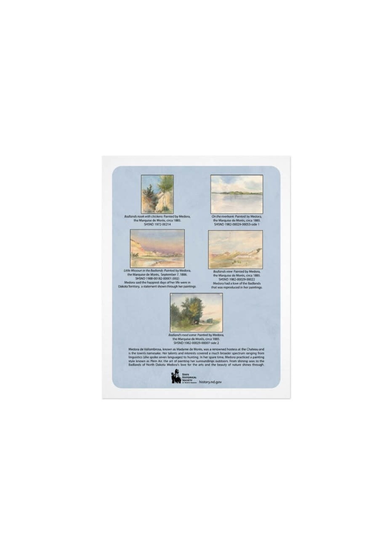 Medora Vallombrosa Artwork 5 Notecard Set: Set 2