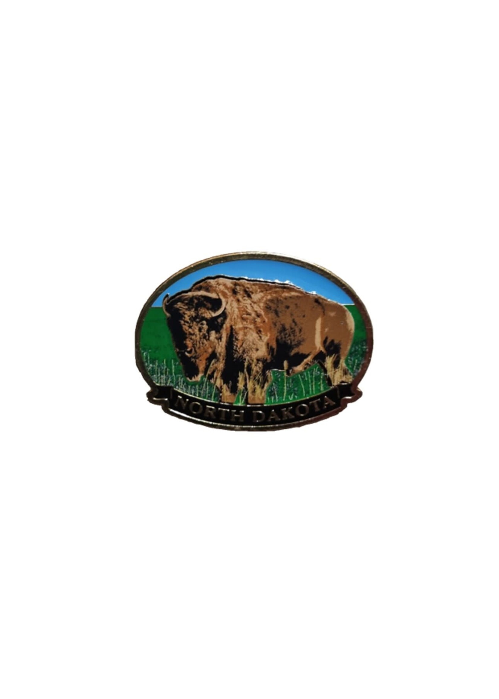 North Dakota Buffalo Full Color Magnet